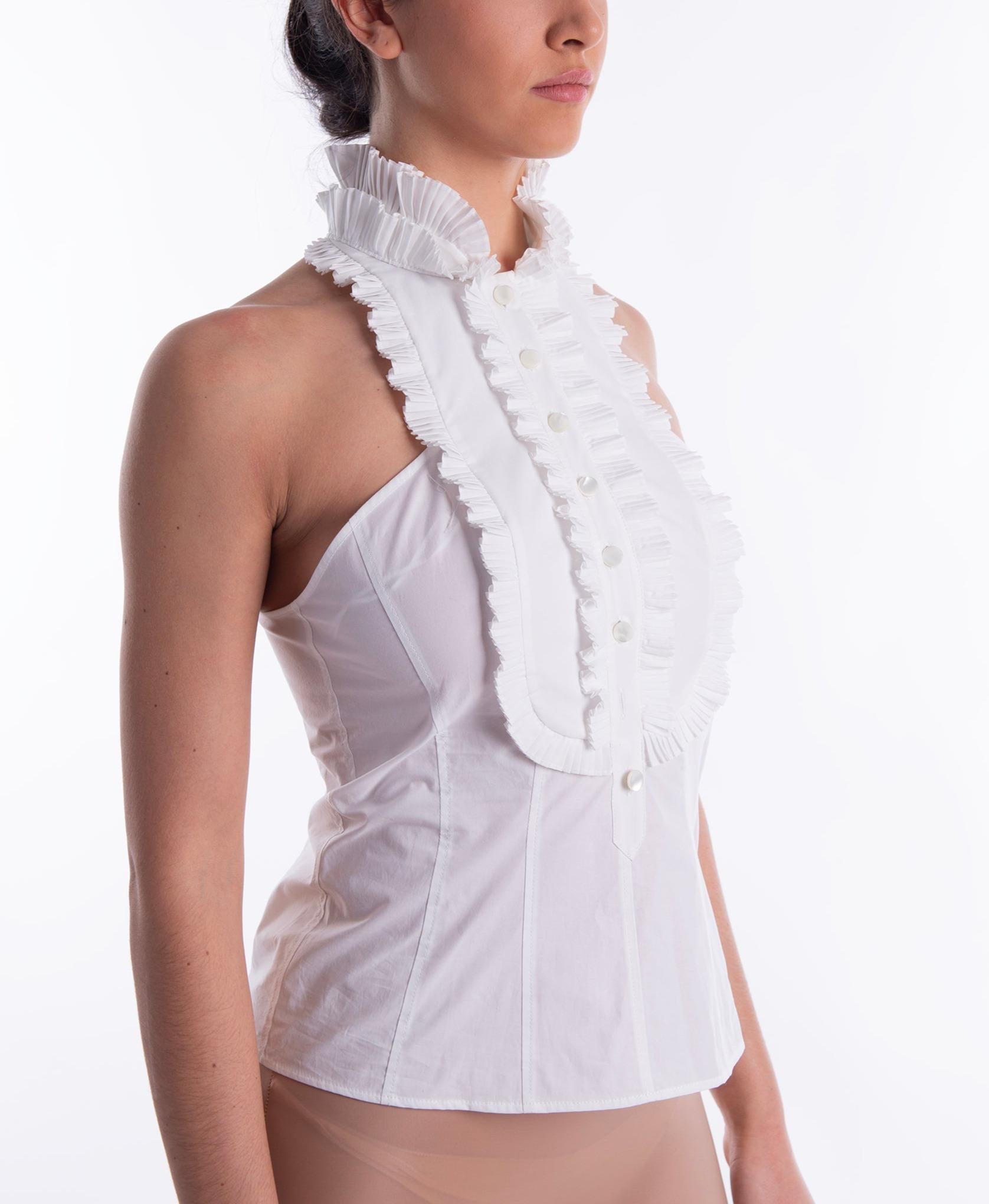 Top in popeline con plaston 0206 717 B PHILOSOPHY