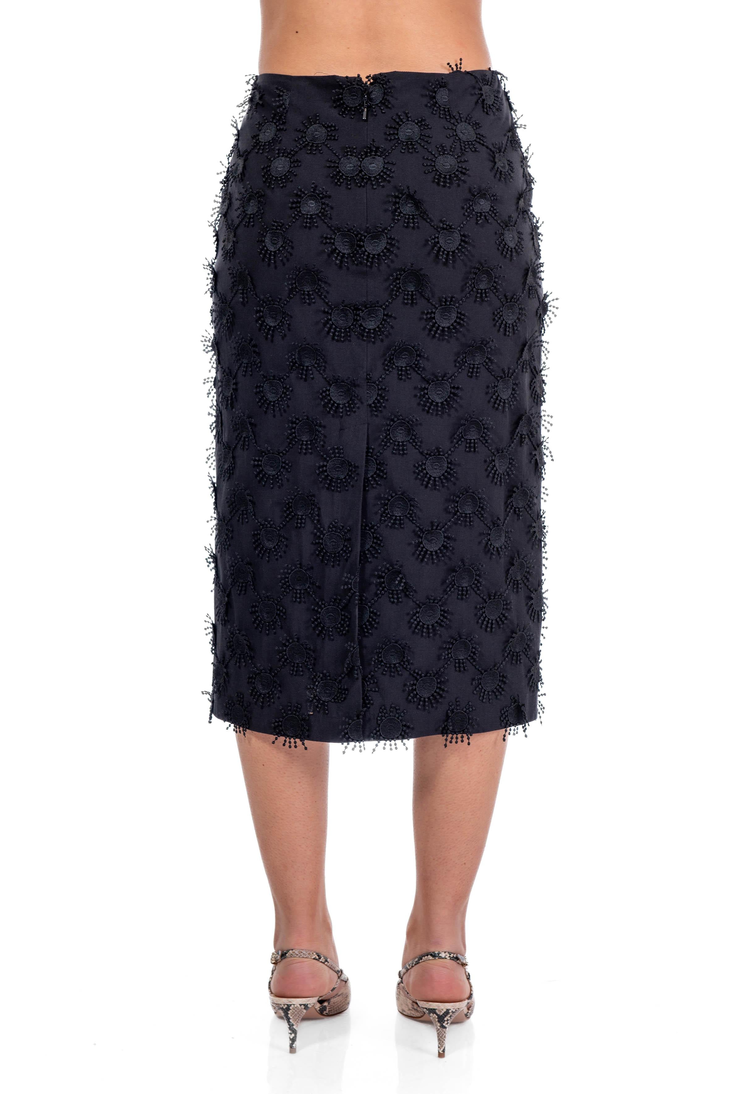 Longuette nera con applicazioni a rilievo 3841MDD11 257121 99 BLACK MSGM