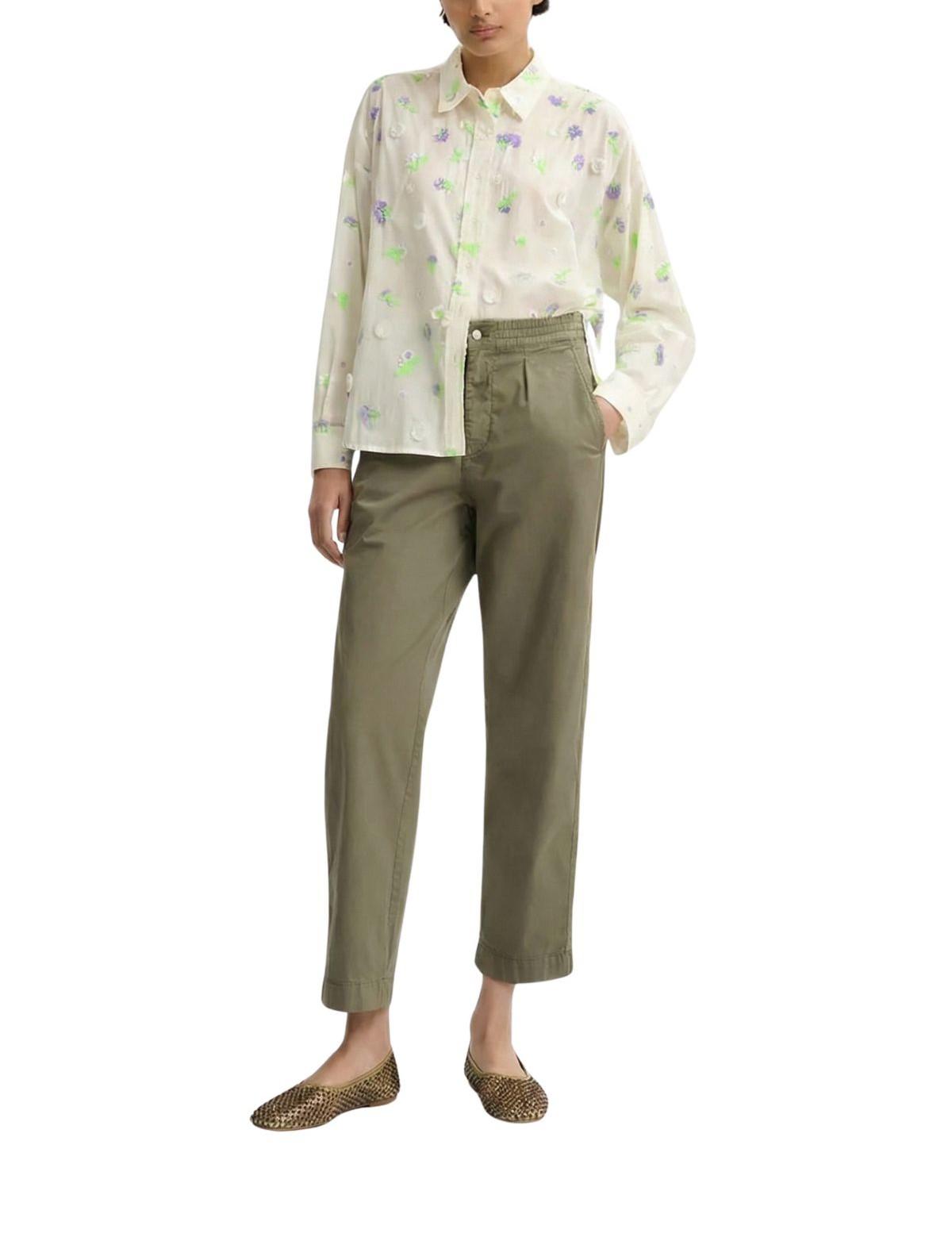 Camicia over con ricami JIMENA OFF WHITE ESSENTIEL ANTWERP