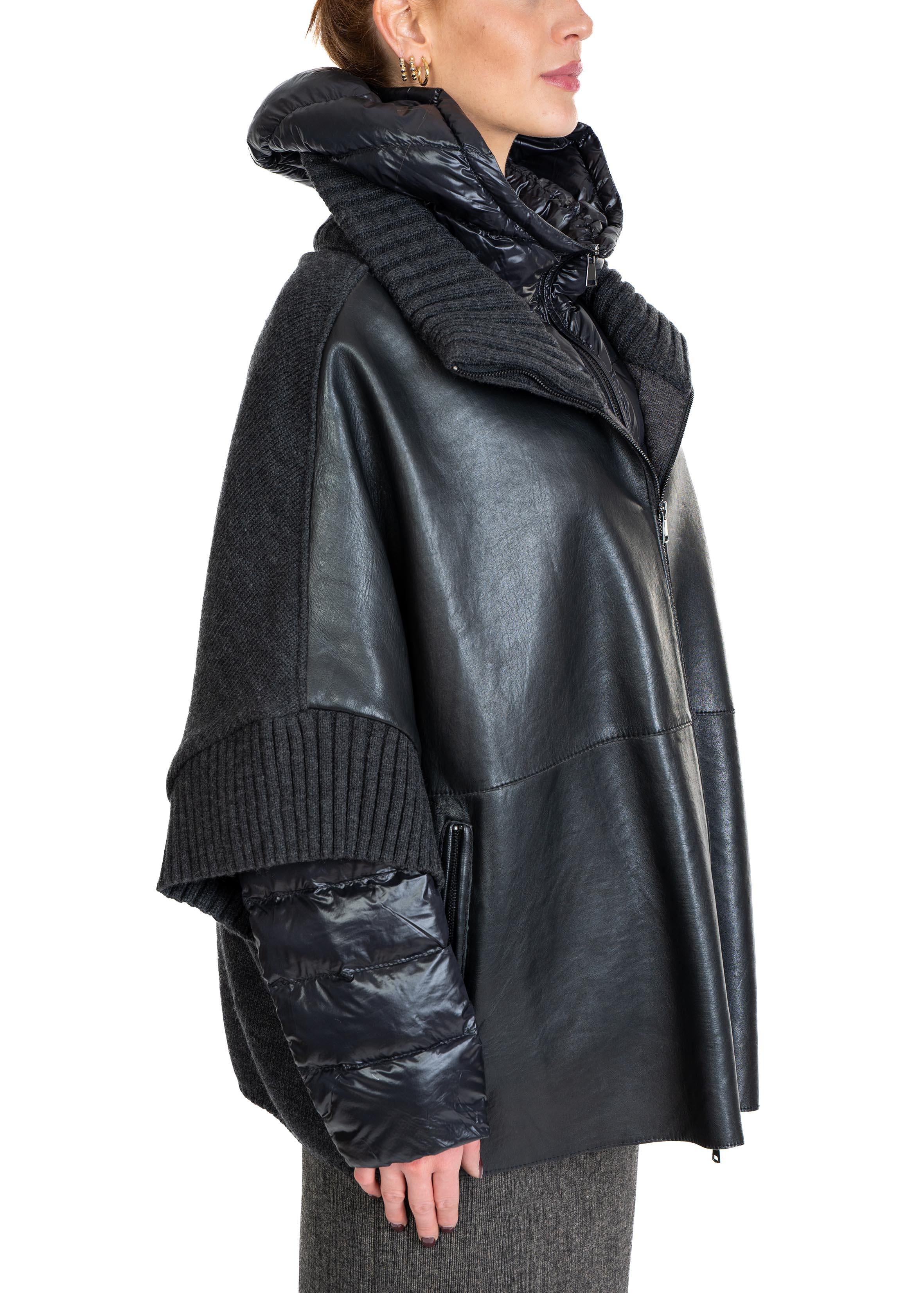 Giaccone in pelle Lavinia LAVINIA BLACK THE JACKIE LEATHERS