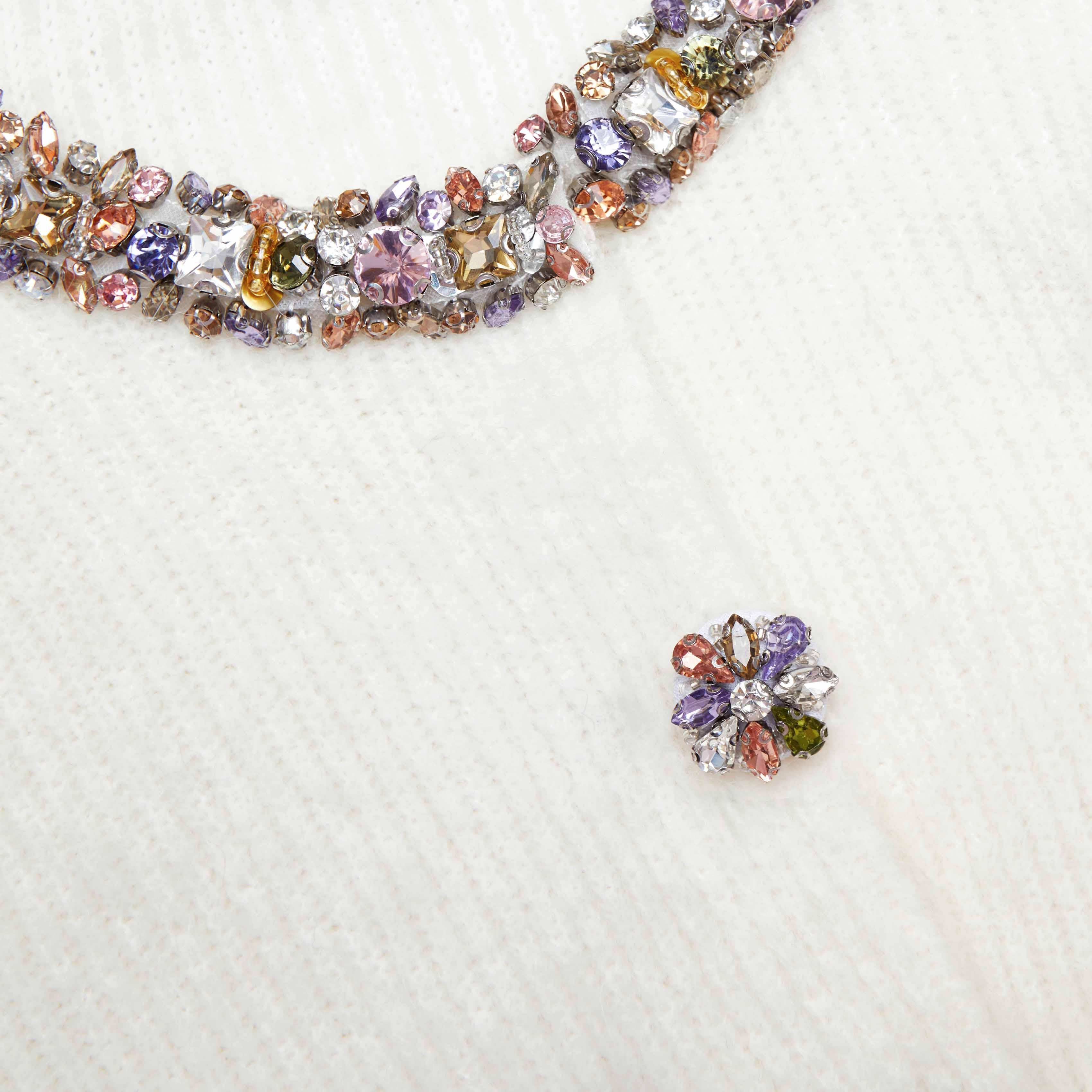 Cardigan bottoni gioiello 135C CREAM SELF PORTRAIT