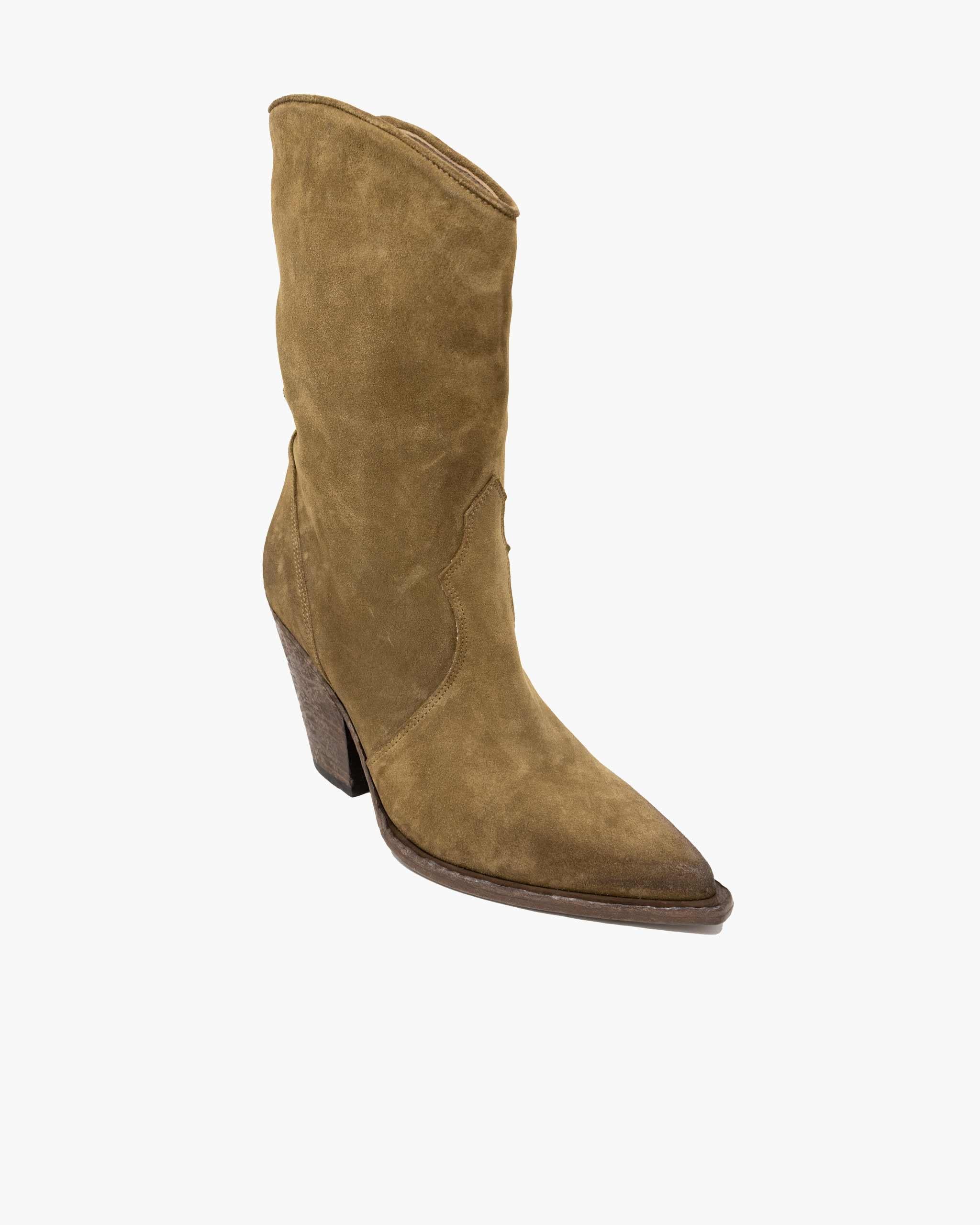 Stivale texano scamosciato beige 3614 B ELENA IACHI