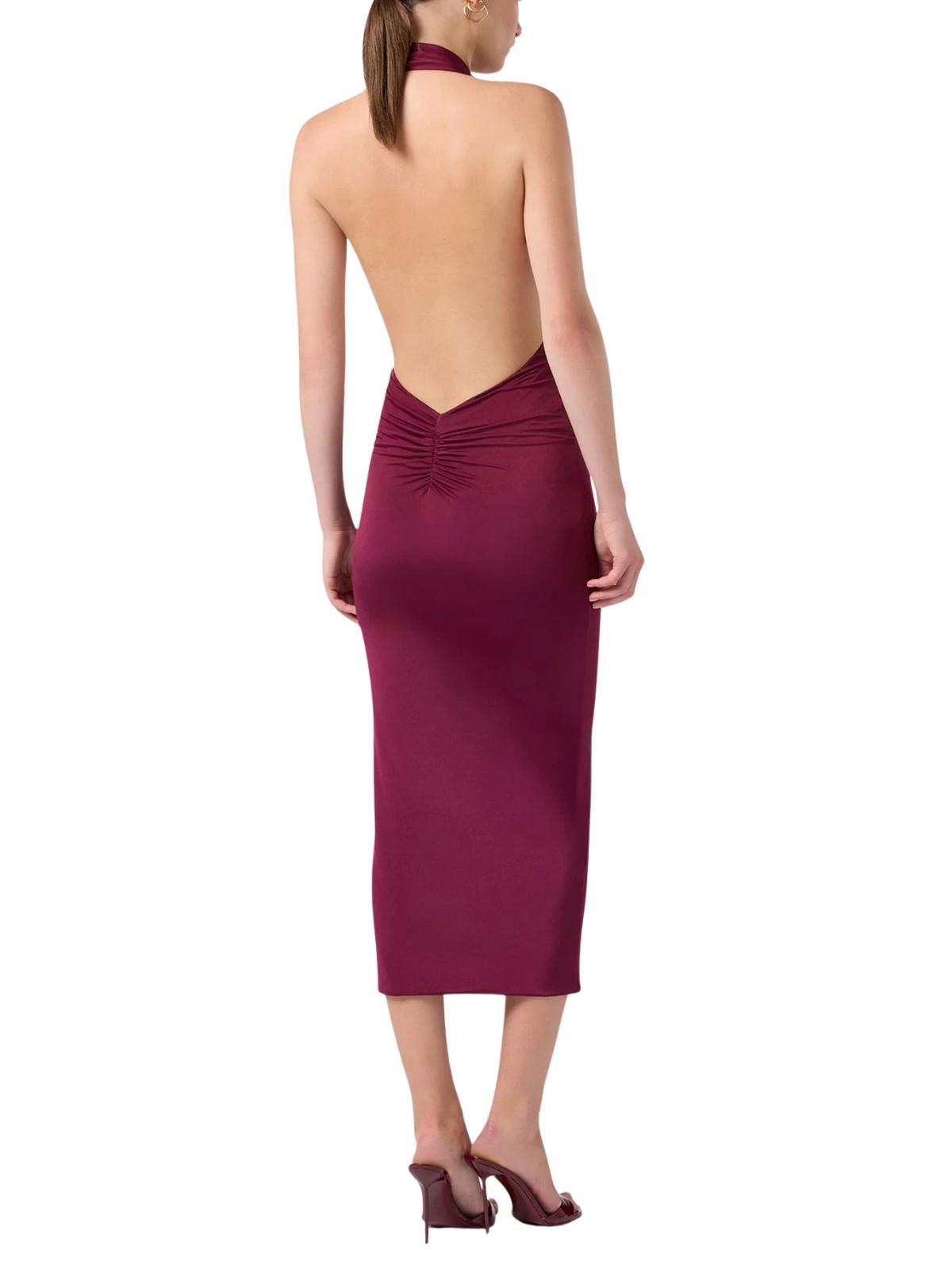 Abito Zendaya scollo profondo ZENDAYA CABERNET ANDAMANE