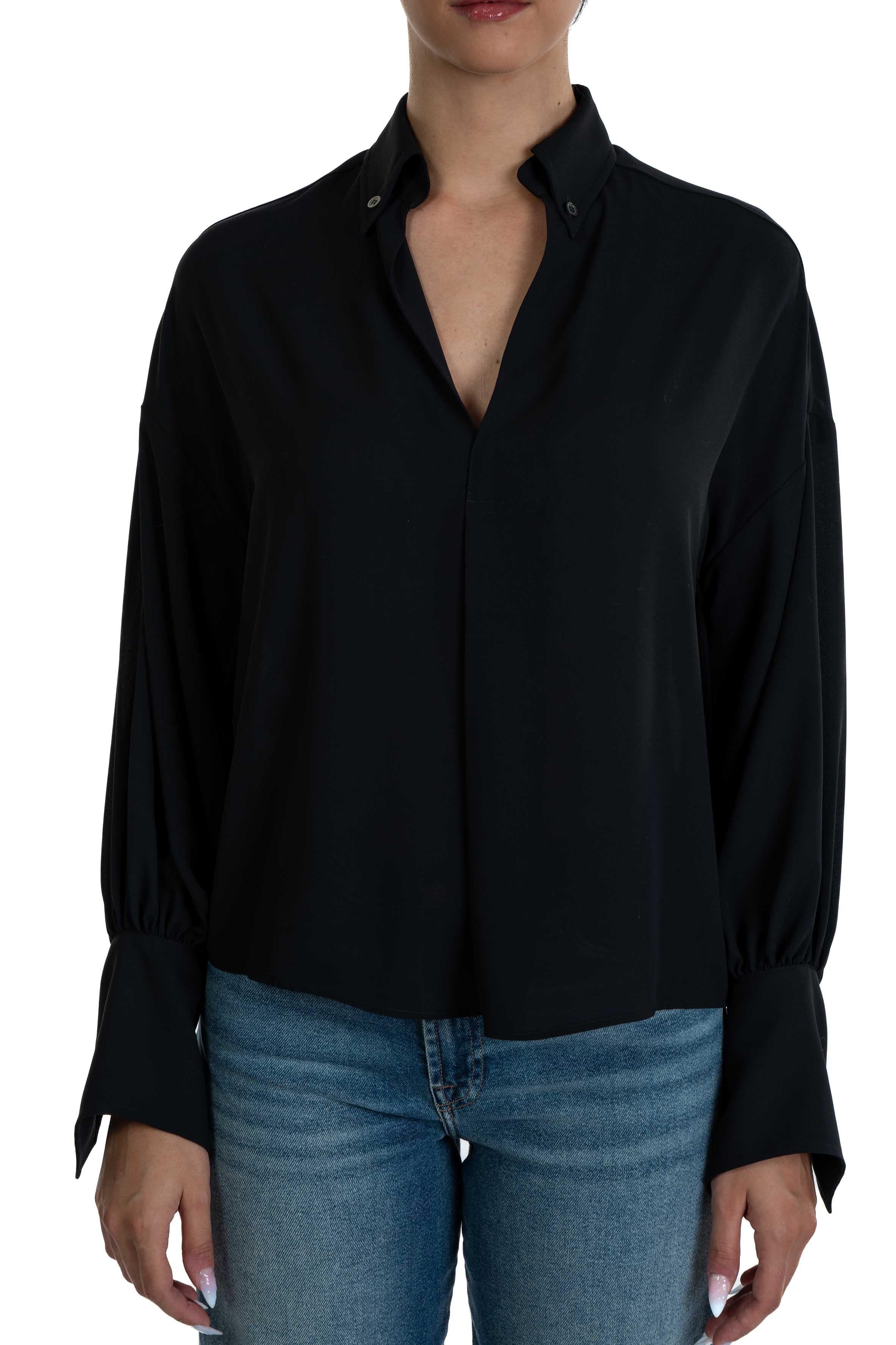 Blusa scollo a V nera 4032 2859 N ALICE MILLER