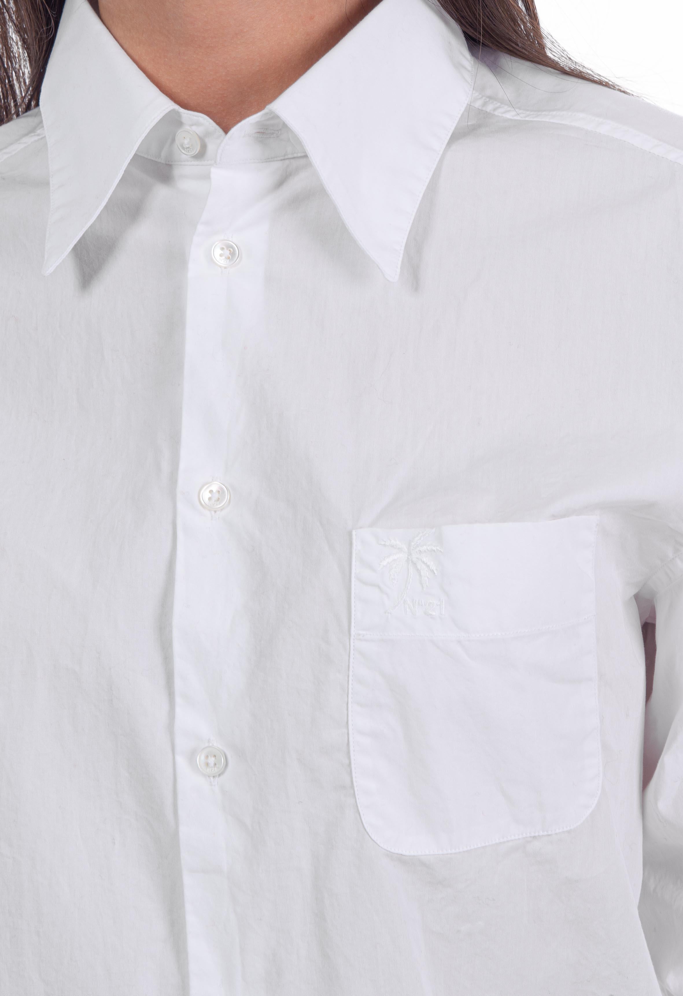 Camicia con taschino bianco G025 B N° 21