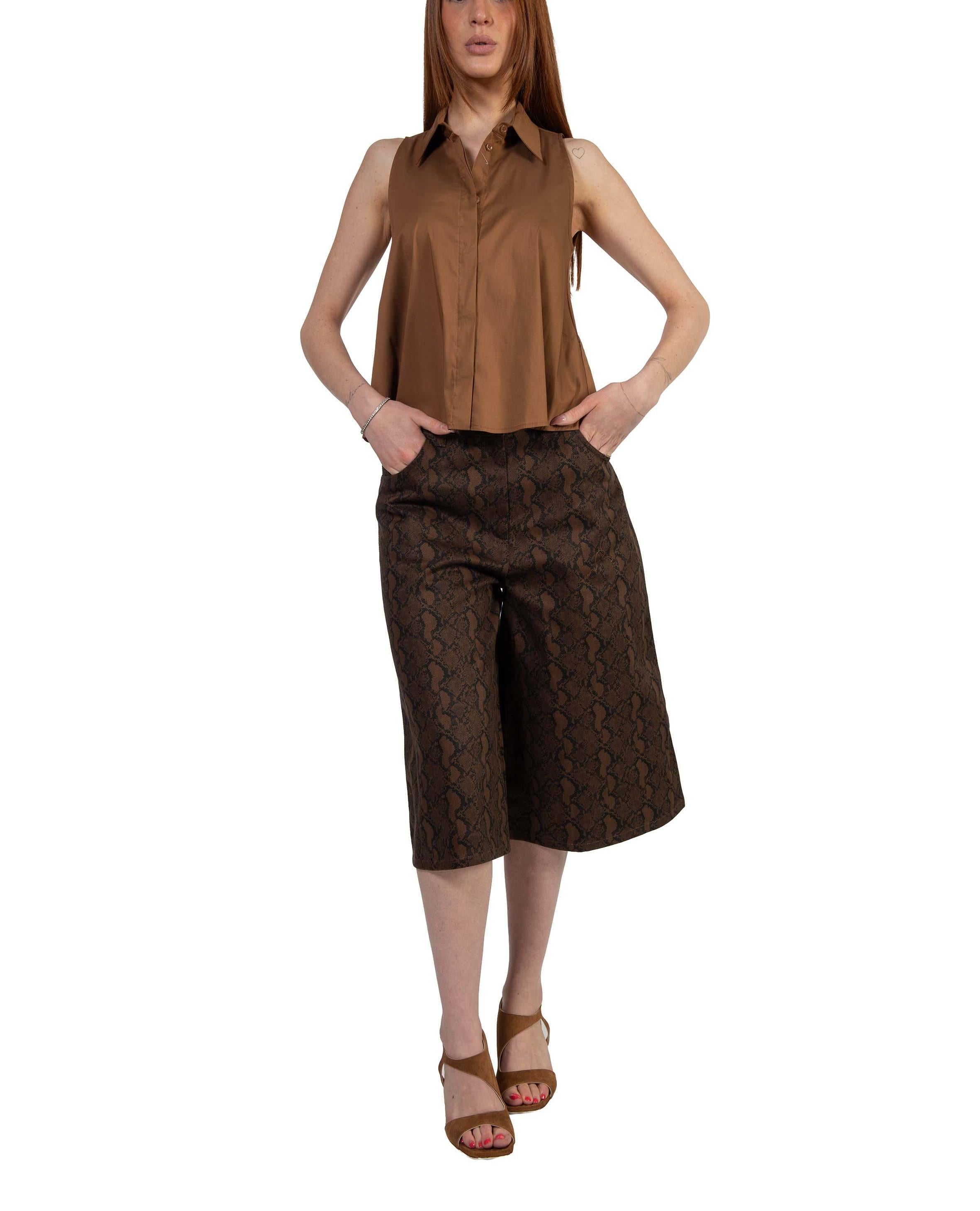 Bermuda stampa pitone 4042MDB02X BROWN MSGM