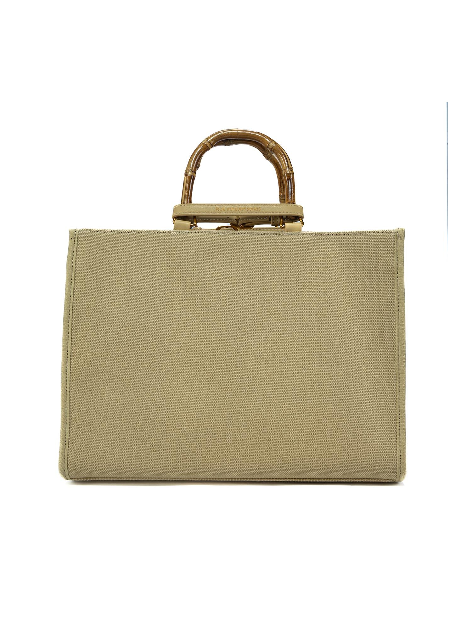 Shopping Butterfly in canvas crema BUTTERFLY TOTE B RUE MADAM