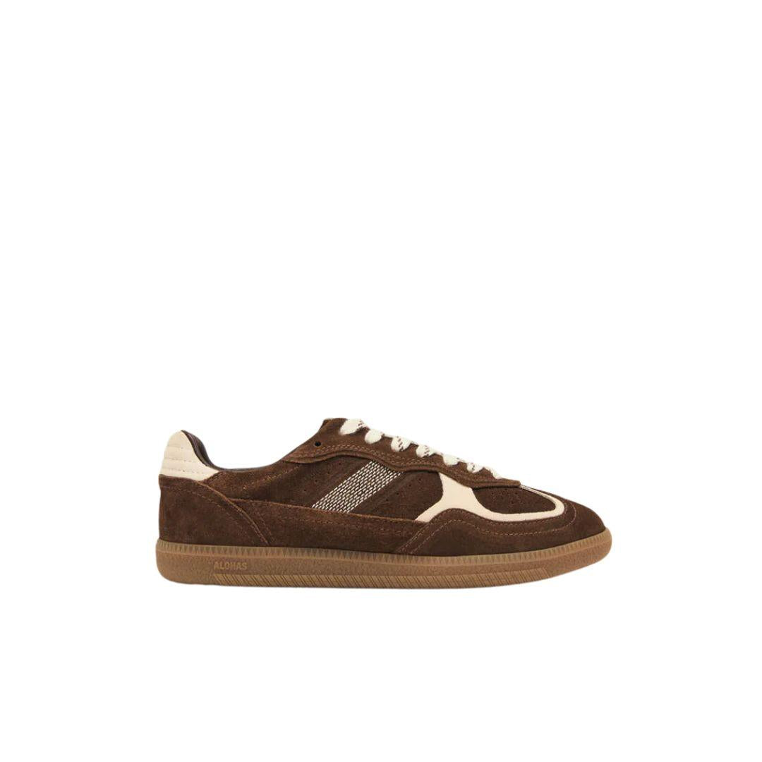 Sneakers TB490 in pelle cacao e bianco off TB490 RIFE COCOA RIFE COCOA ALOHAS