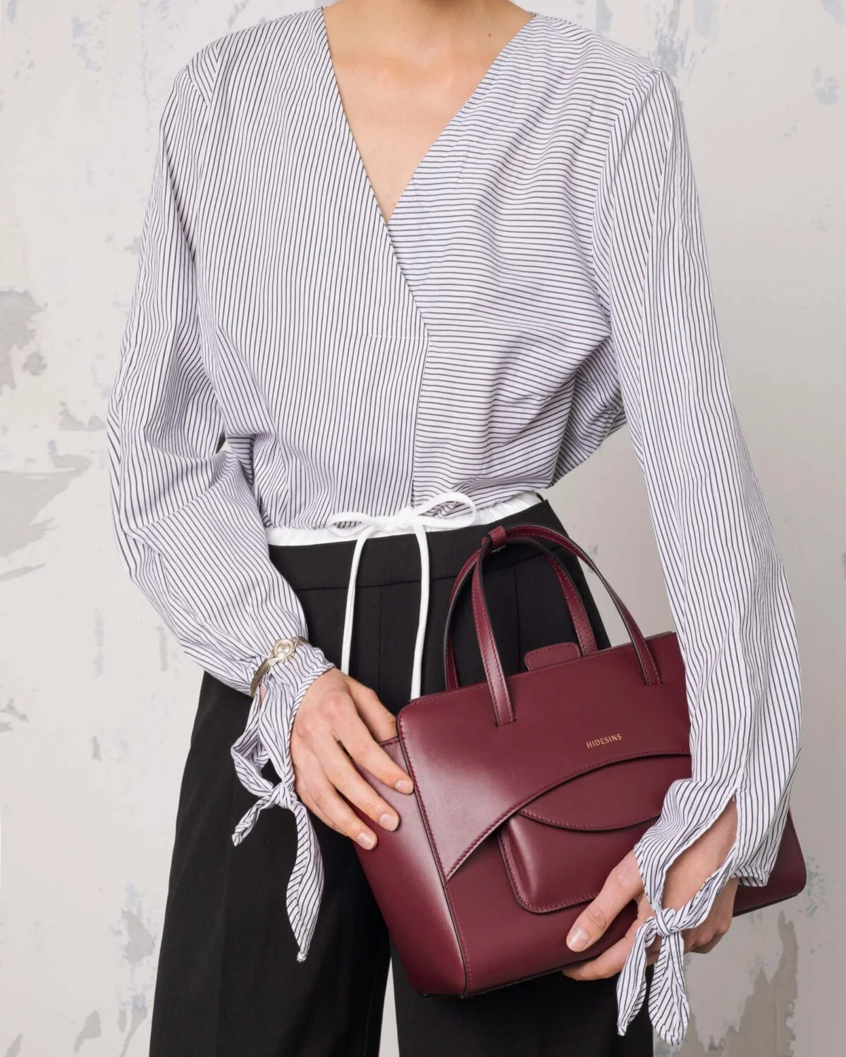 Borsa Flap M bordò FLAP M PREMIER WINE HIDESINS