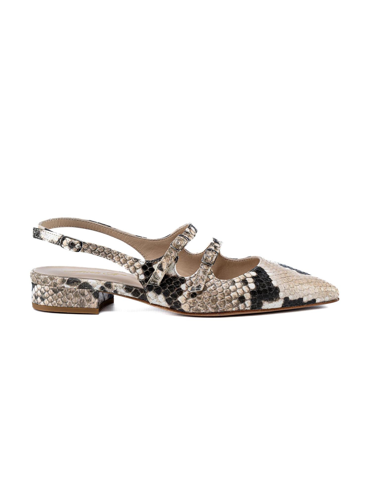 Slingback stampa Pitone 3775 PITONE ANNA F