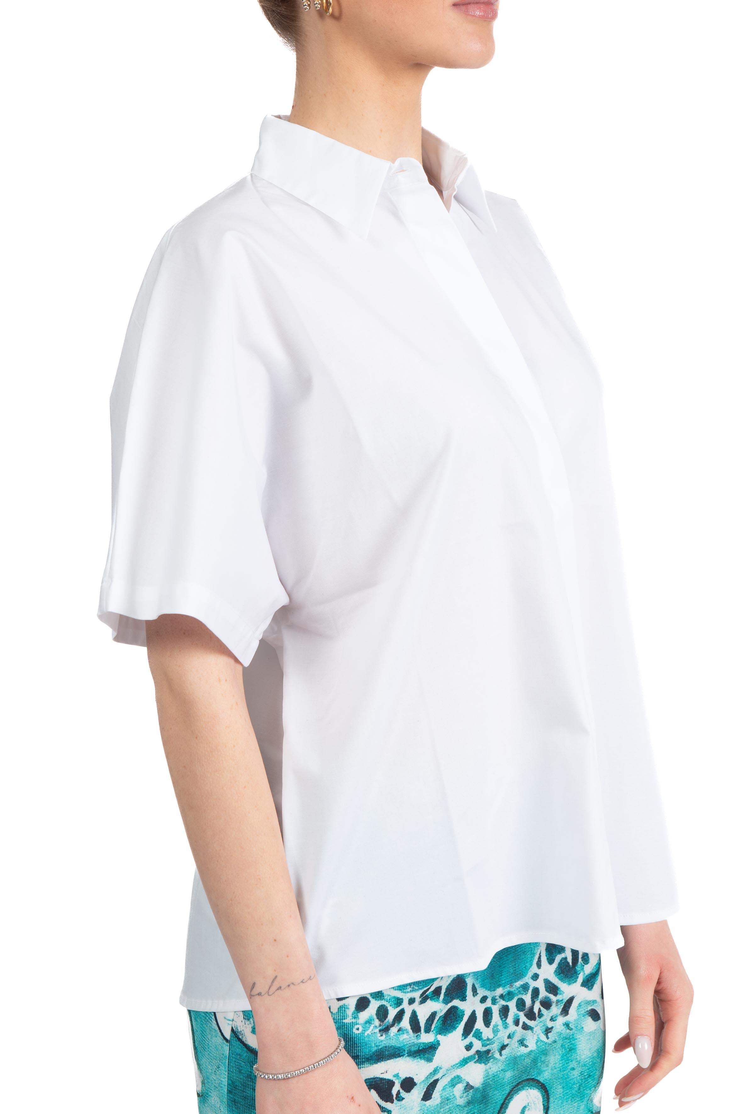 Camicia maniche corte Stella Jean J428 BIANCO STELLA JEAN
