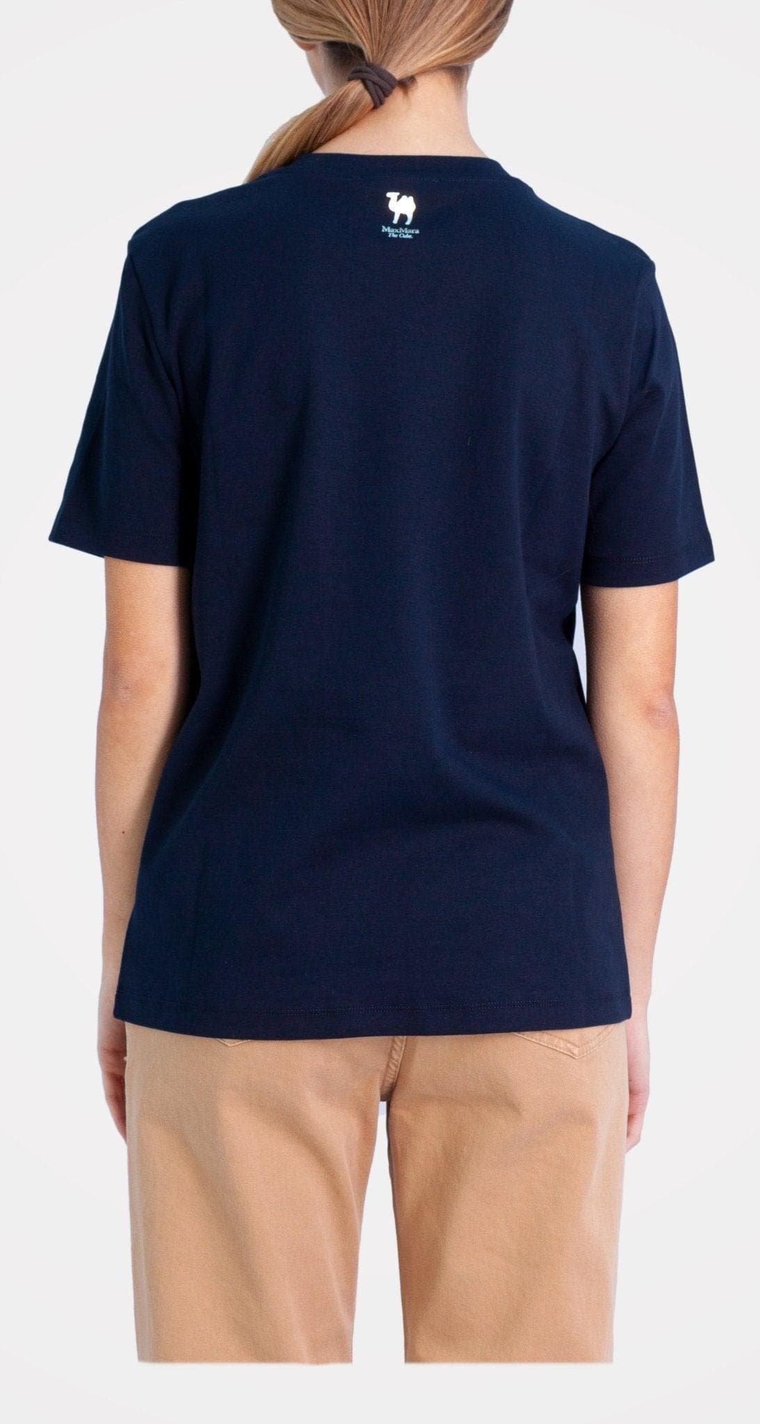 T-shirt Blu con stampa- Max Mara -Giorgioquinto