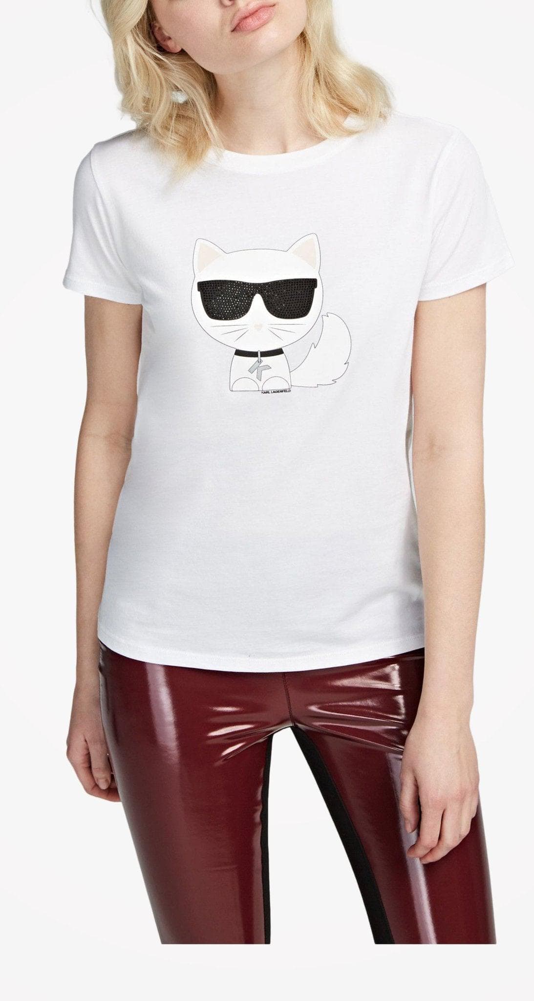 T-Shirt stampa Gatto- Karl Lagerfeld -Giorgioquinto