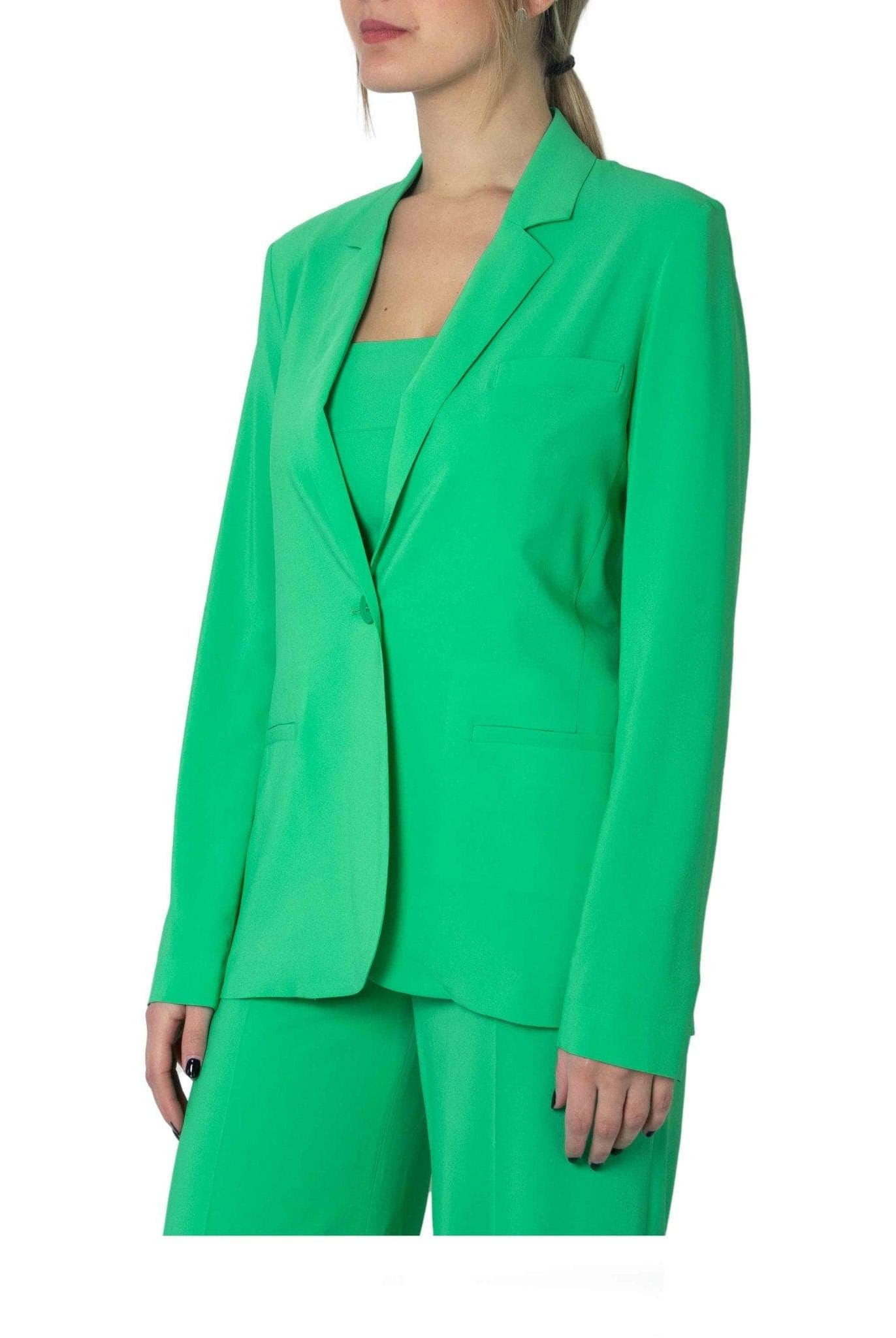Tailleur verde giacca e pantalone- Jucca -Giorgioquinto