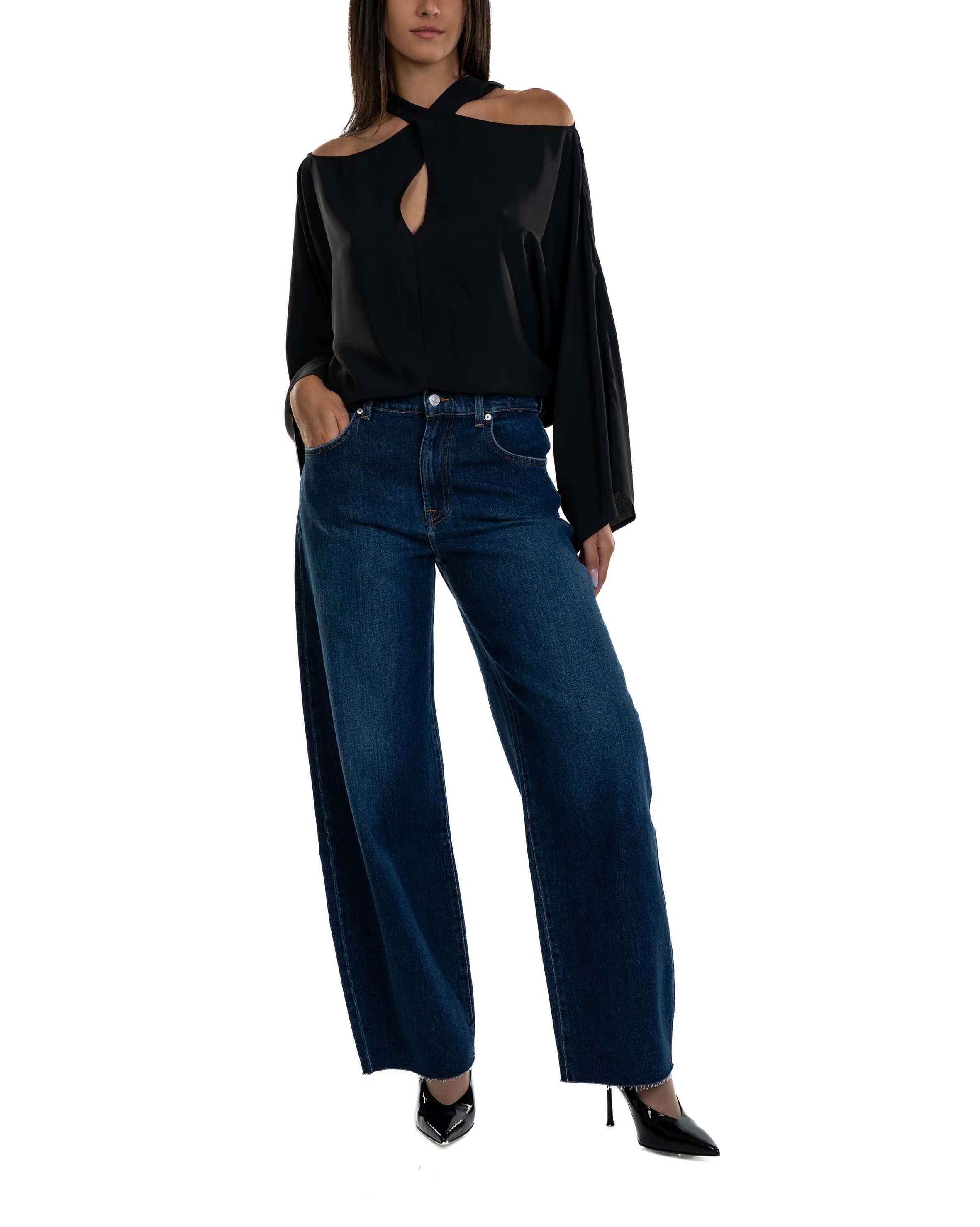 Jeans Bonnie BONNIE CURVILINAR DARK BLUE 7 FOR ALL MANKIND 