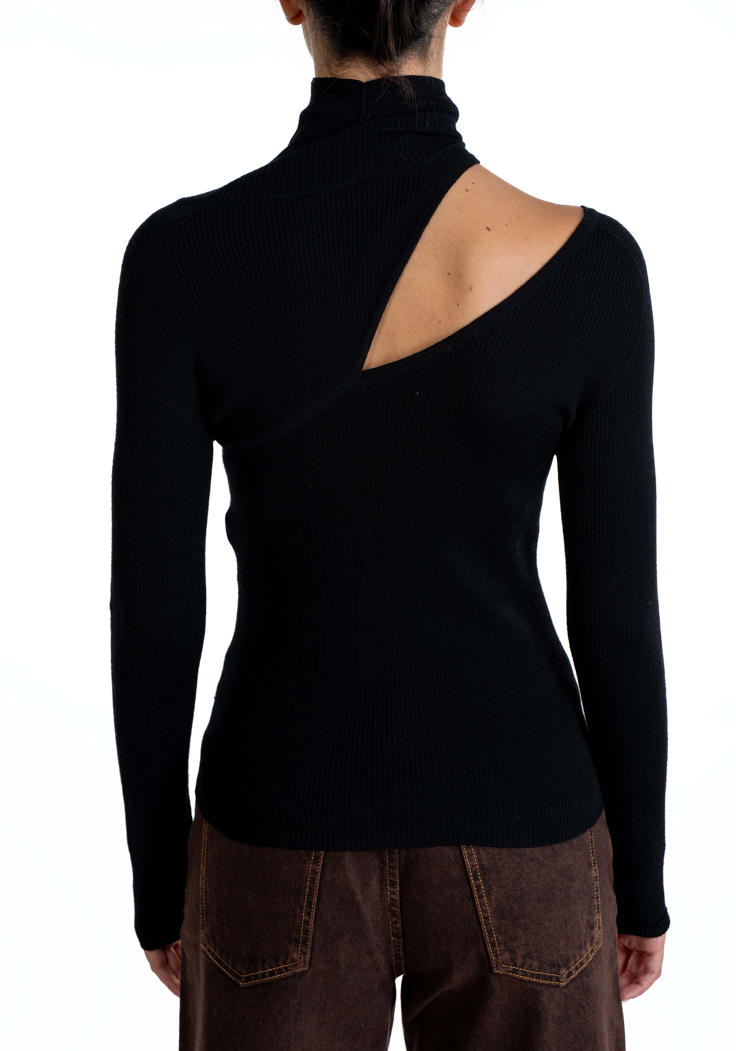 Maglia collo alto 61413 NERO D.EXTERIOR 