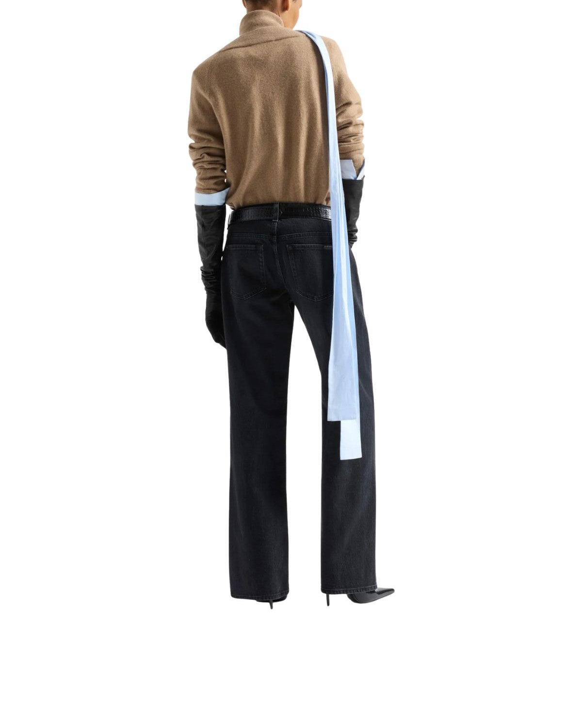 Jeans Low Straight Heavy Rain nero LOW STRAIGHT HEAVY RAIN U73PH 7 FOR ALL MANKIND 