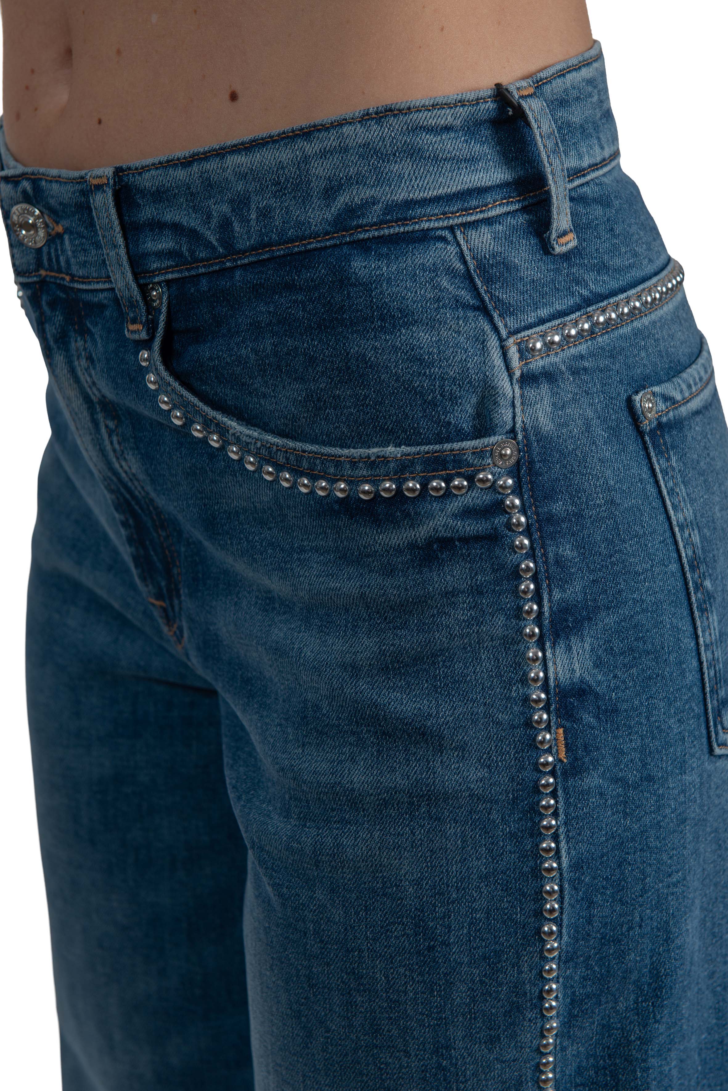 Jeans Stovepipe straight studs STOVEPIPE STRAIGHT STUDS U73S9 7 FOR ALL MANKIND 