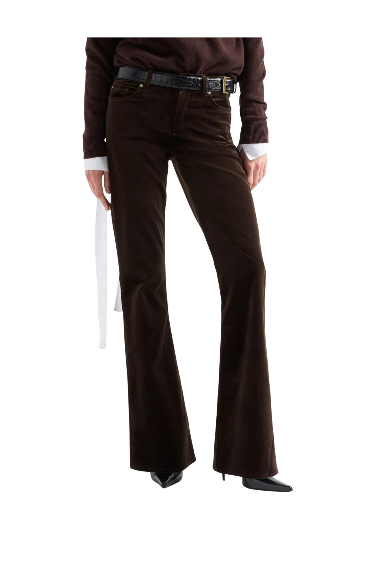 Jeans the bLeggy bootcut velvet THE LEGGY BOOTCUT VELVET CHICOLATE 7 FOR ALL MANKIND 