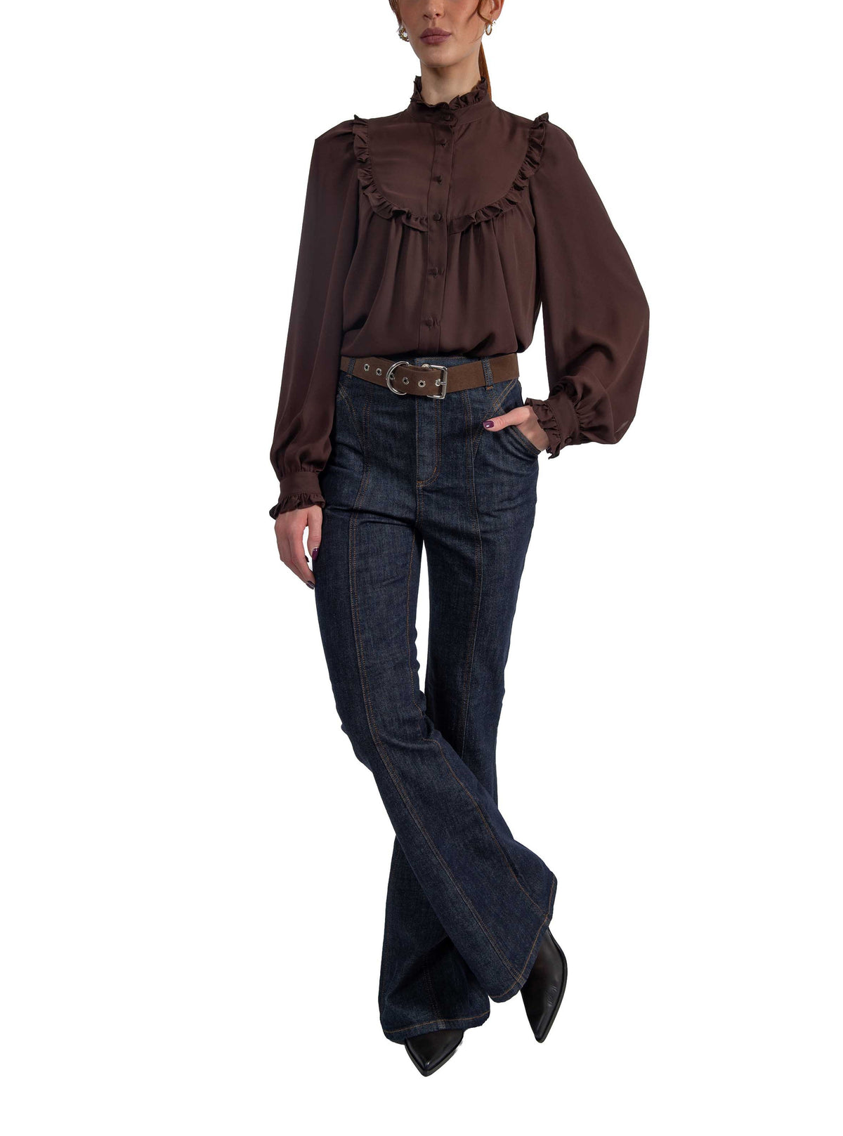 Camicia rouge marrone 3519N 2859 MORO ALICE MILLER 