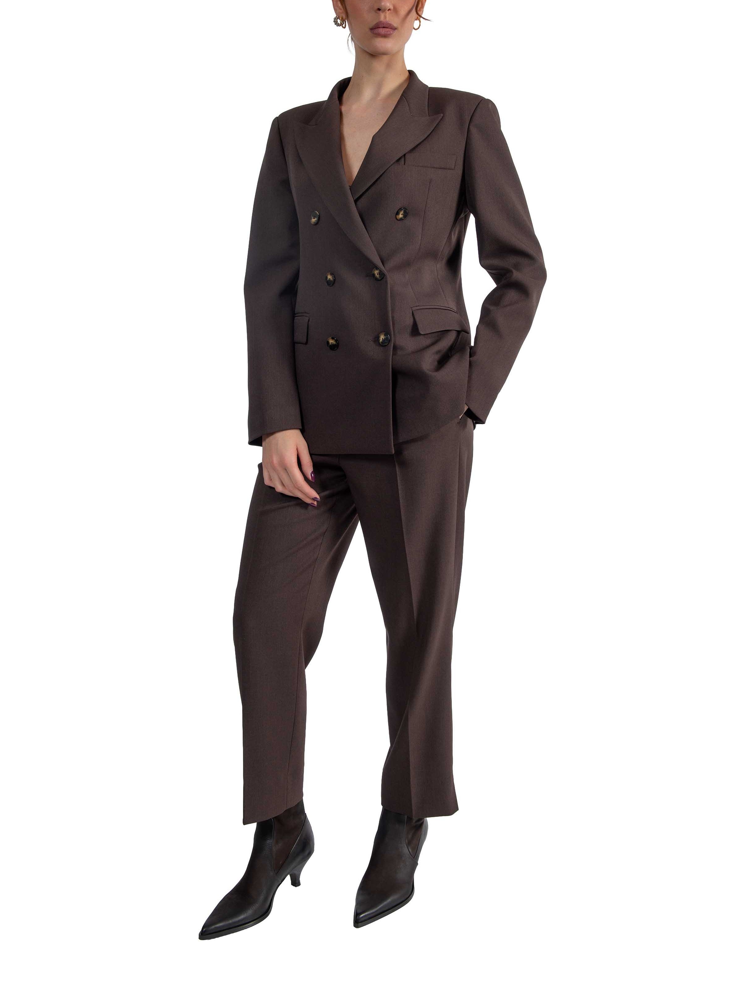 Giacca doppiopetto marrone 3877 4334 MORO ALICE MILLER 