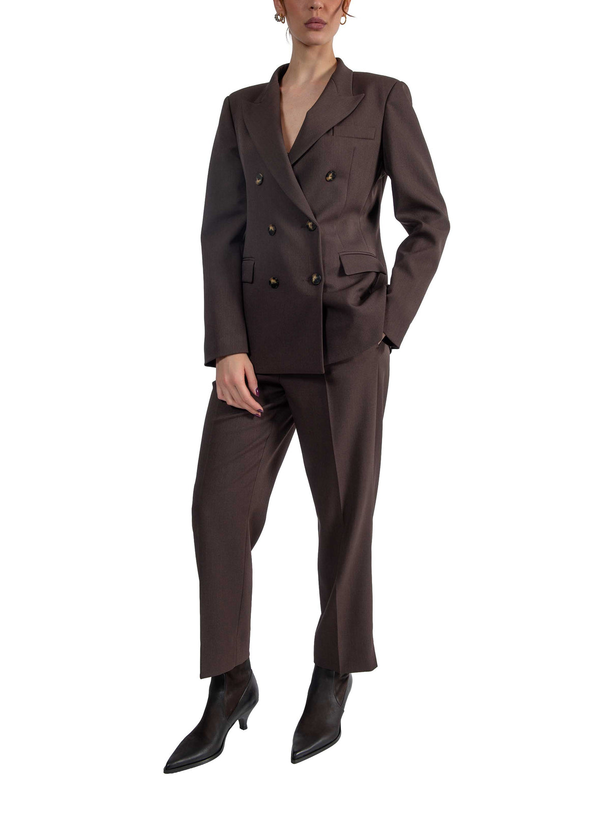 Giacca doppiopetto marrone 3877 4334 MORO ALICE MILLER 