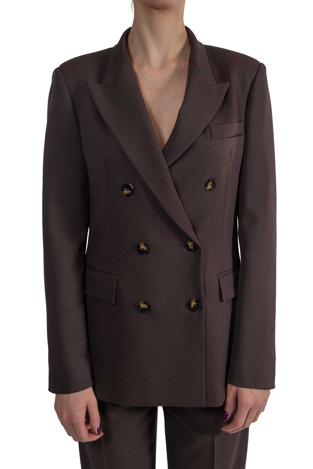 Giacca doppiopetto marrone 3877 4334 MORO ALICE MILLER 