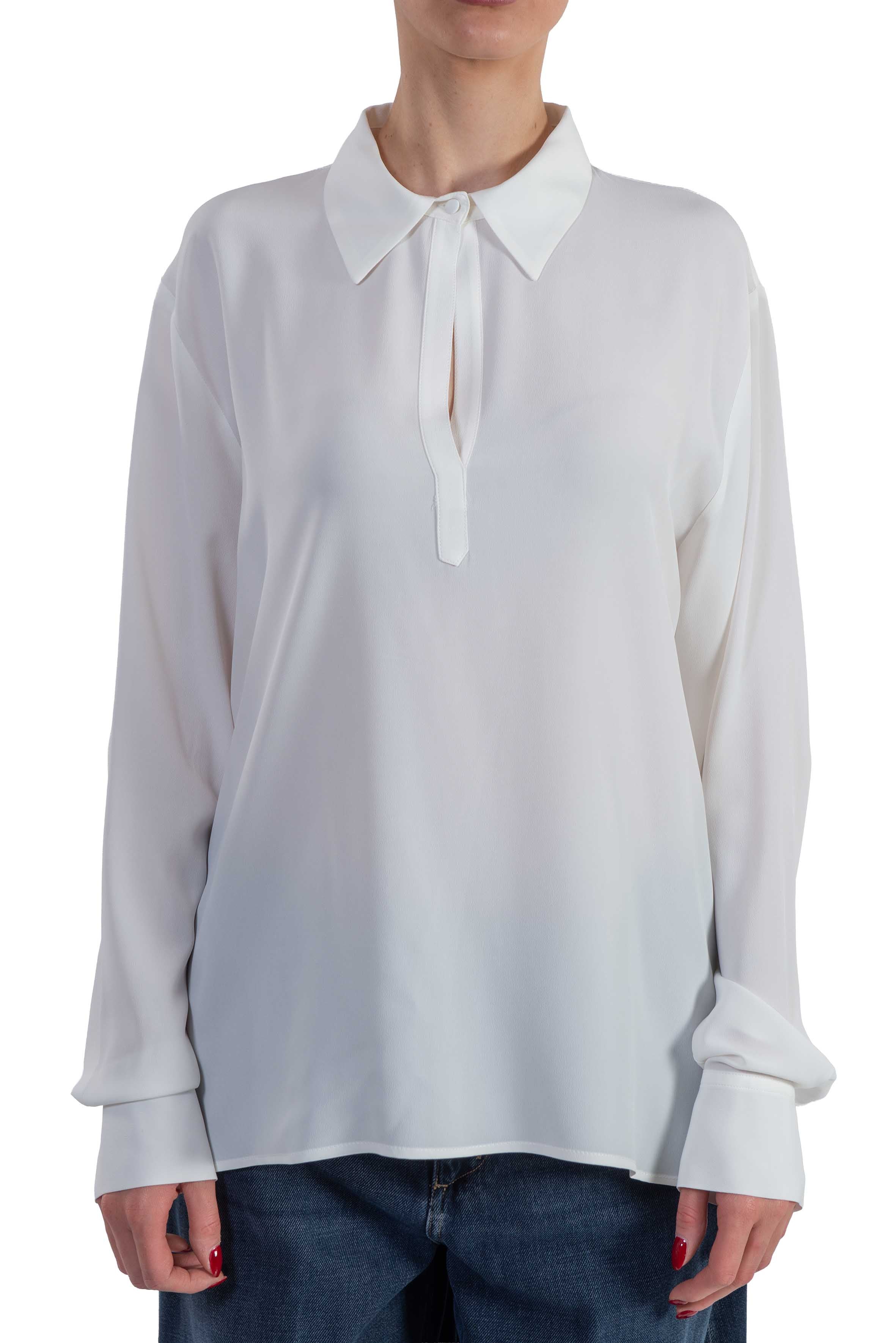 Blusa a polo bianca 4057 5028 BIANCO ALICE MILLER 