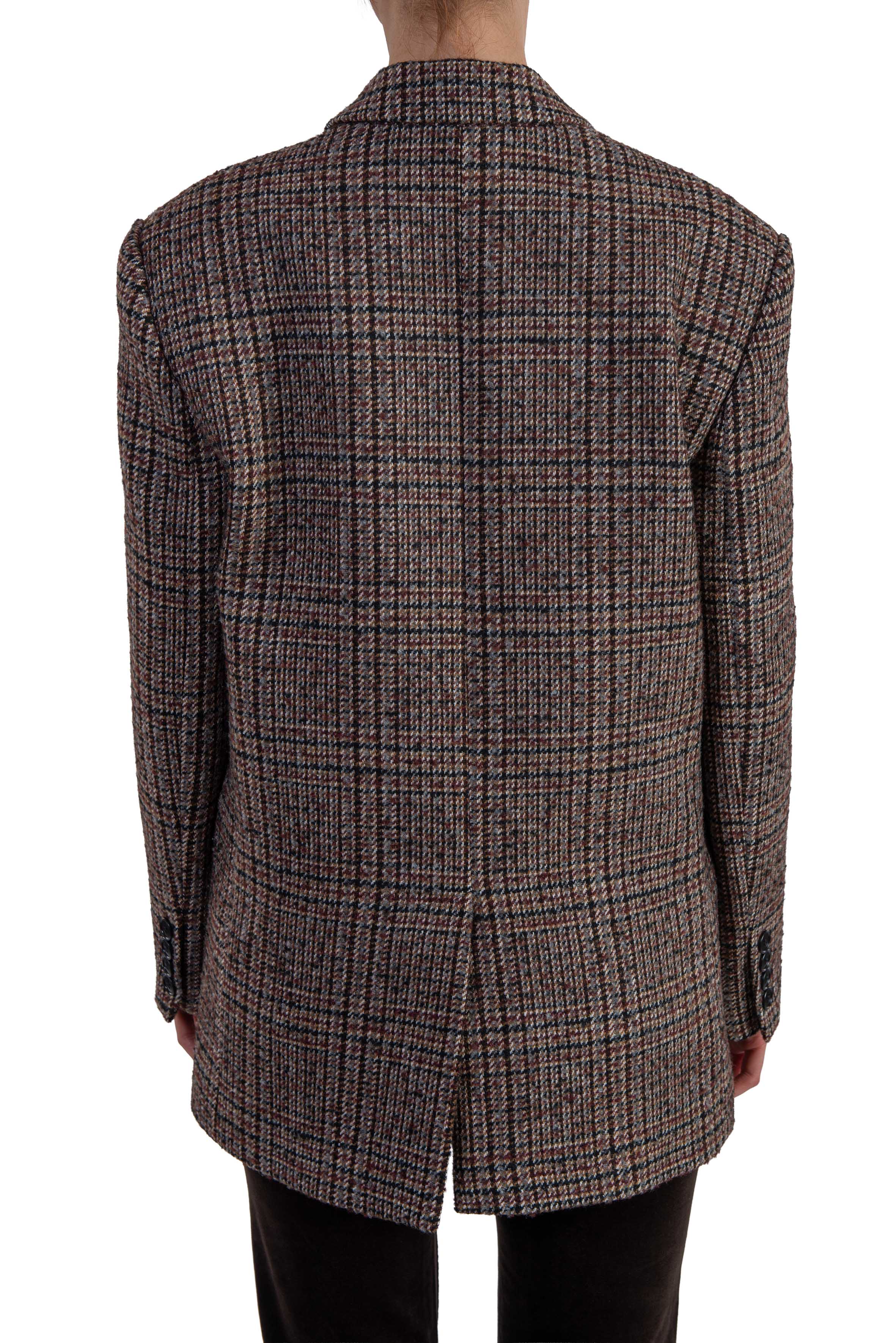 Giacca monopetto in lana pied de poule 4111 4436 BORDO ALICE MILLER 