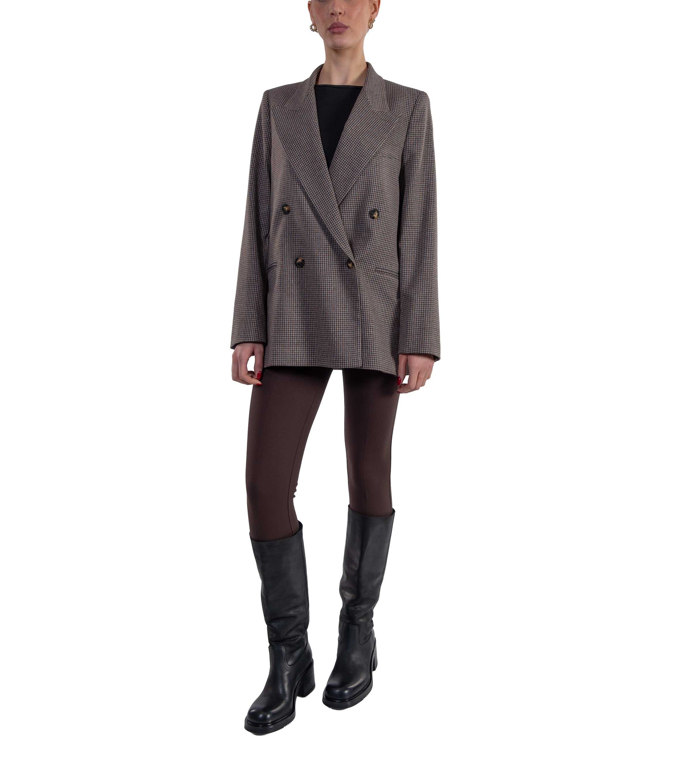 Giacca over check 4452 2733 MARRONE ALICE MILLER 
