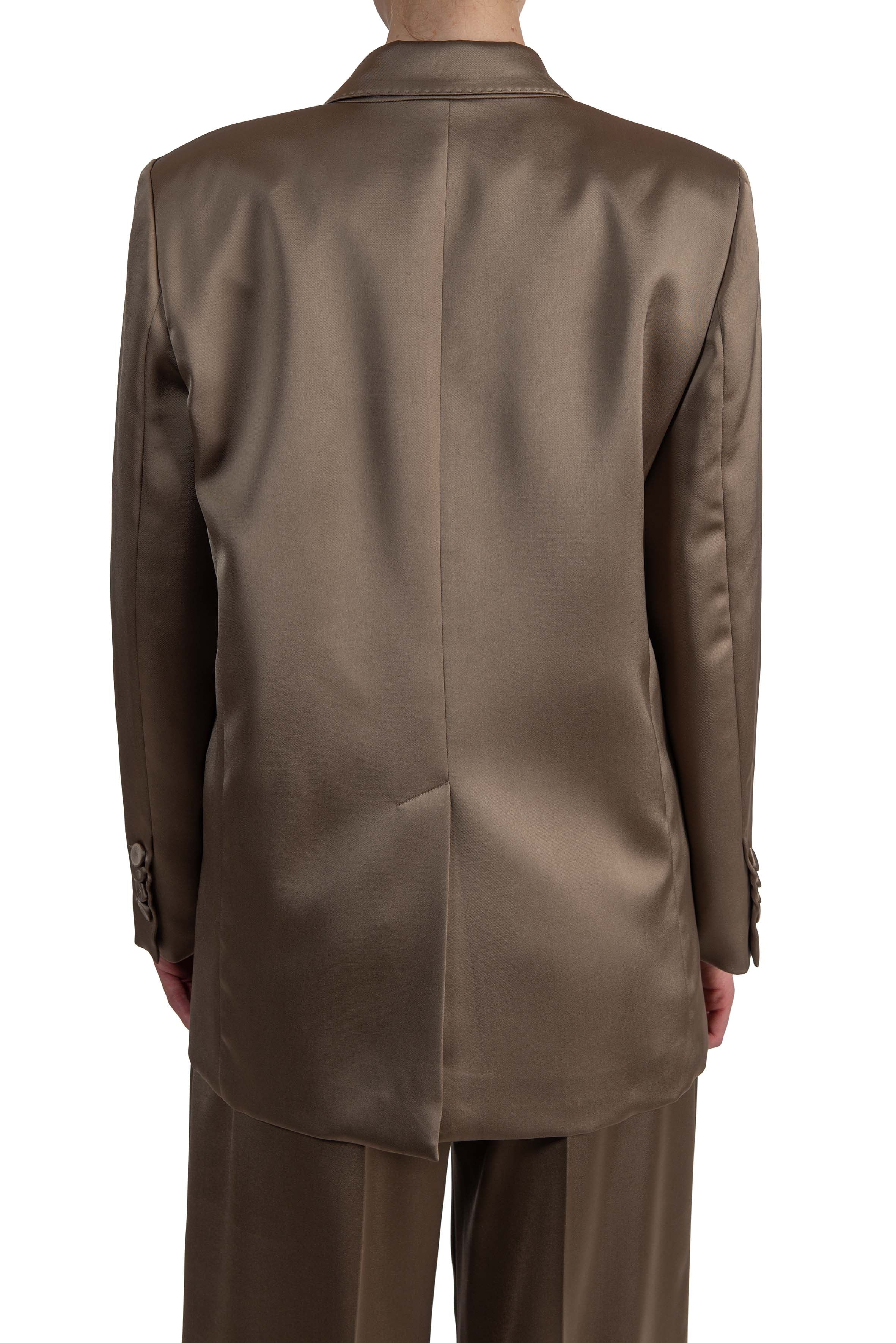 Giacca doppio petto raso toupe 4731 4331 TAUPE ALICE MILLER 