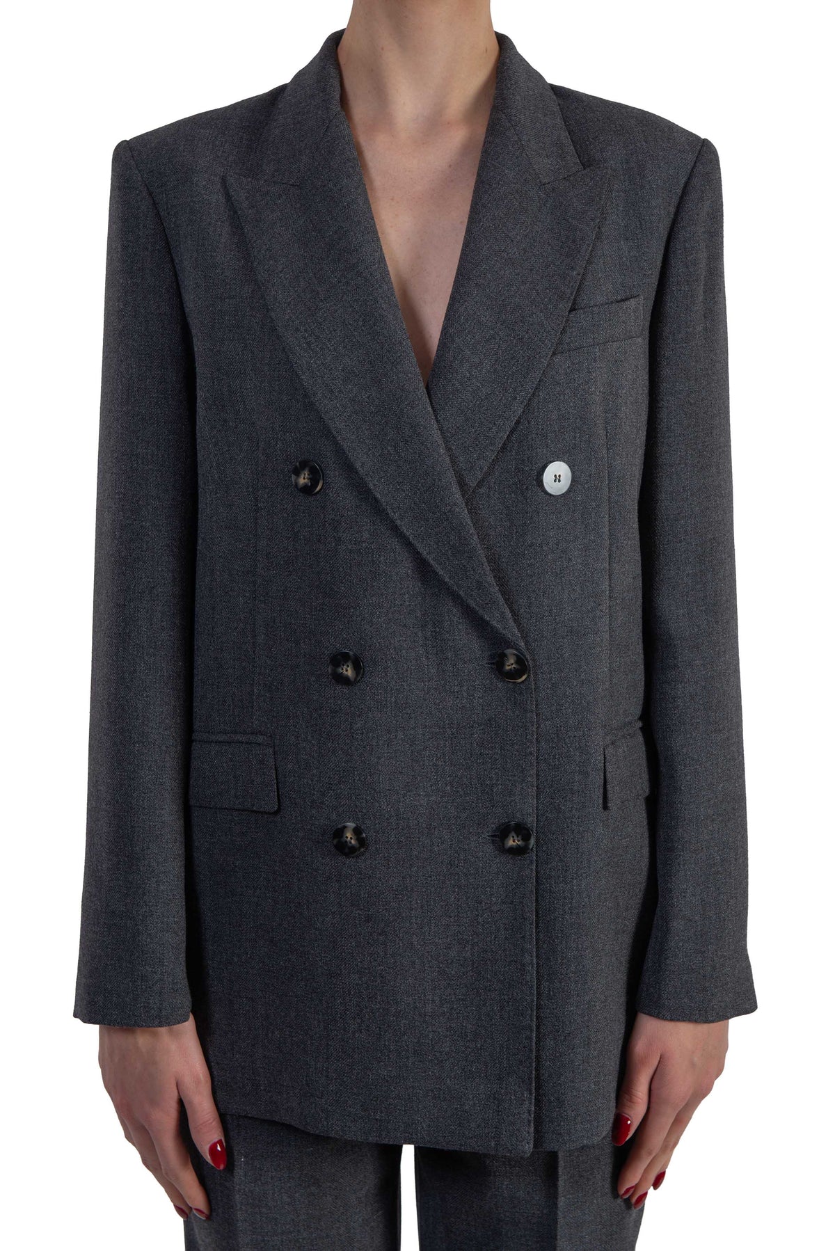 Giacca doppio petto antracite 4731 4447 GRIGIO ALICE MILLER 