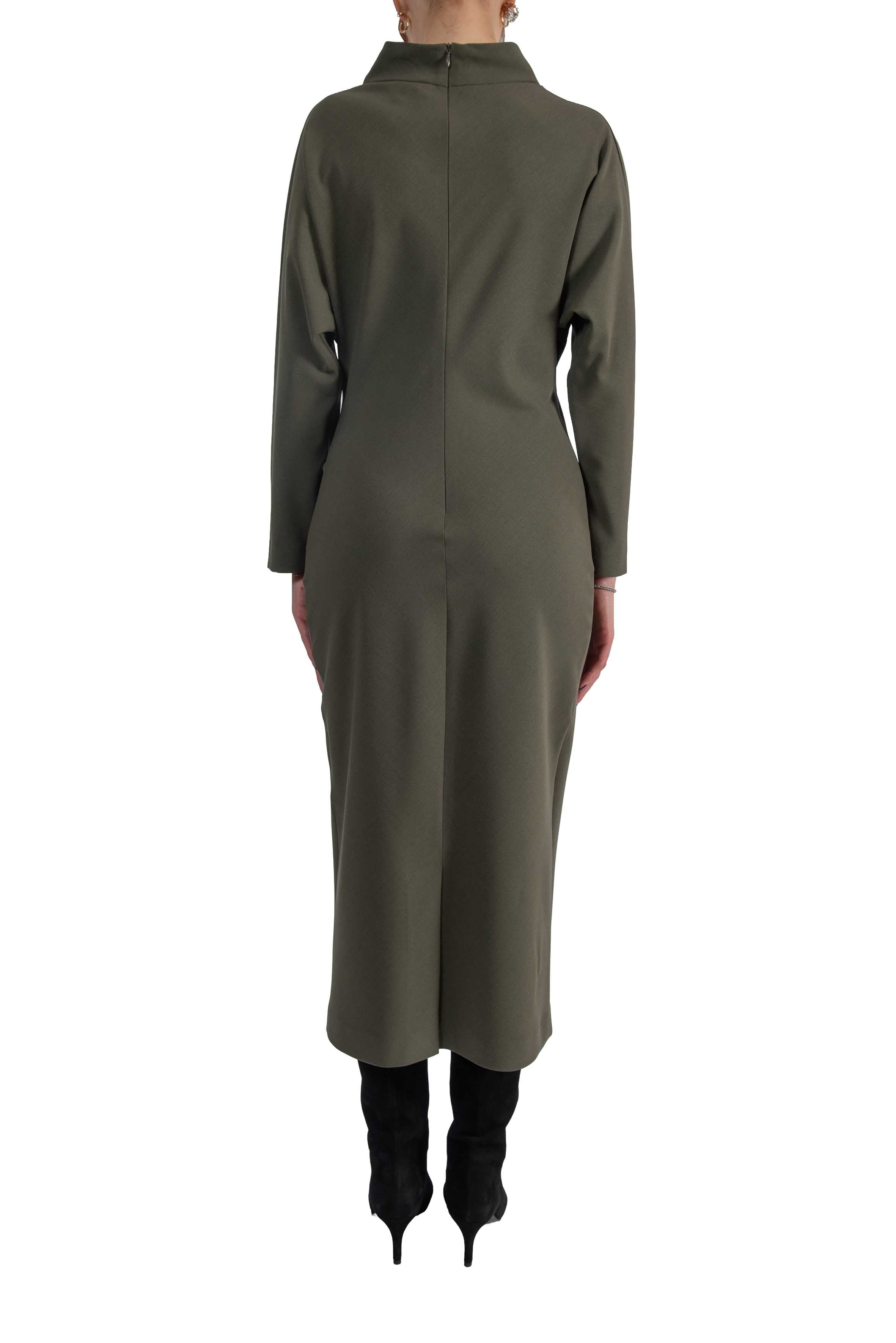 Abito collo lungo verde militare 4943 4443 MILITARE ALICE MILLER 