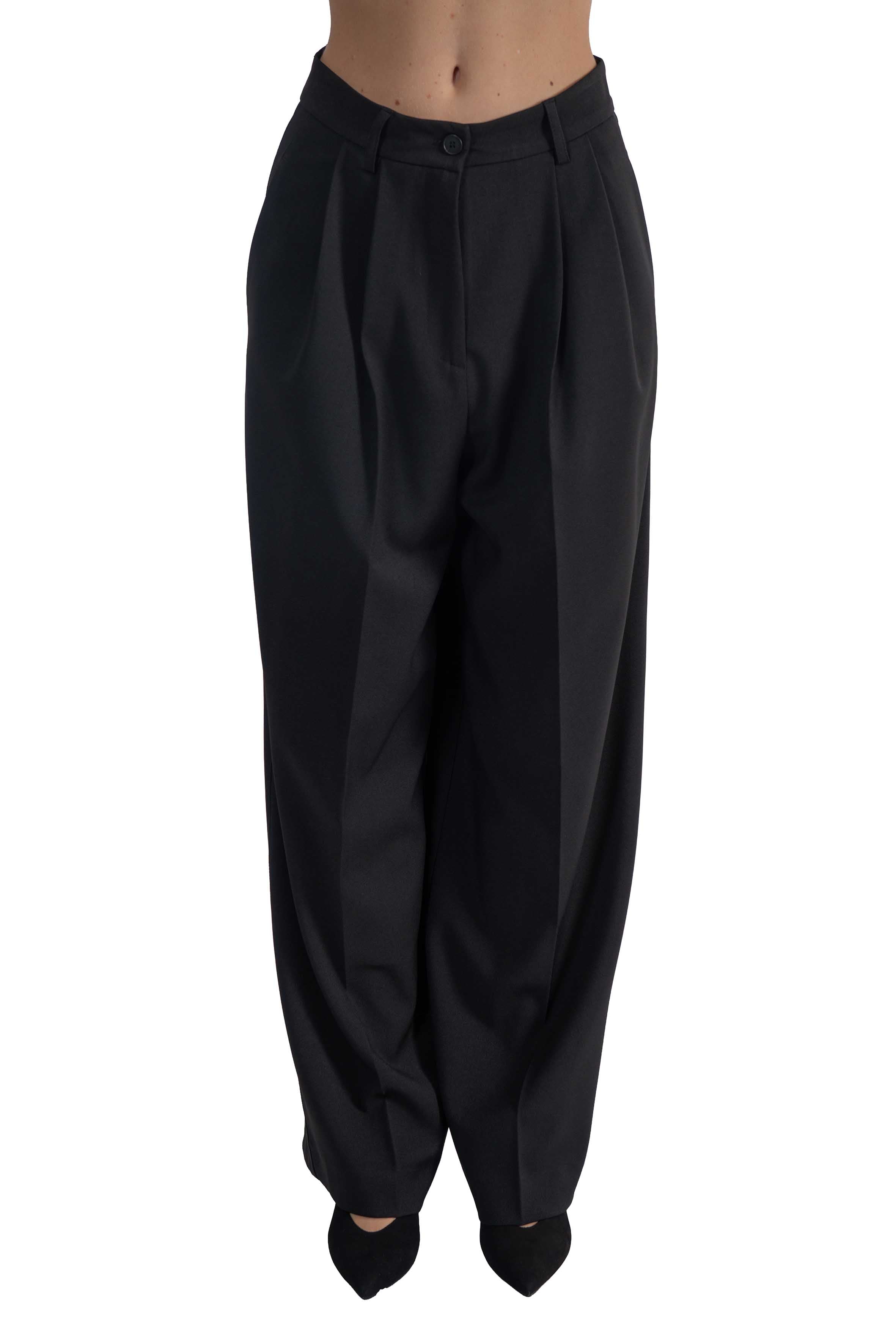 Pantalone palazzo con pence 4964 4334 NERO ALICE MILLER 