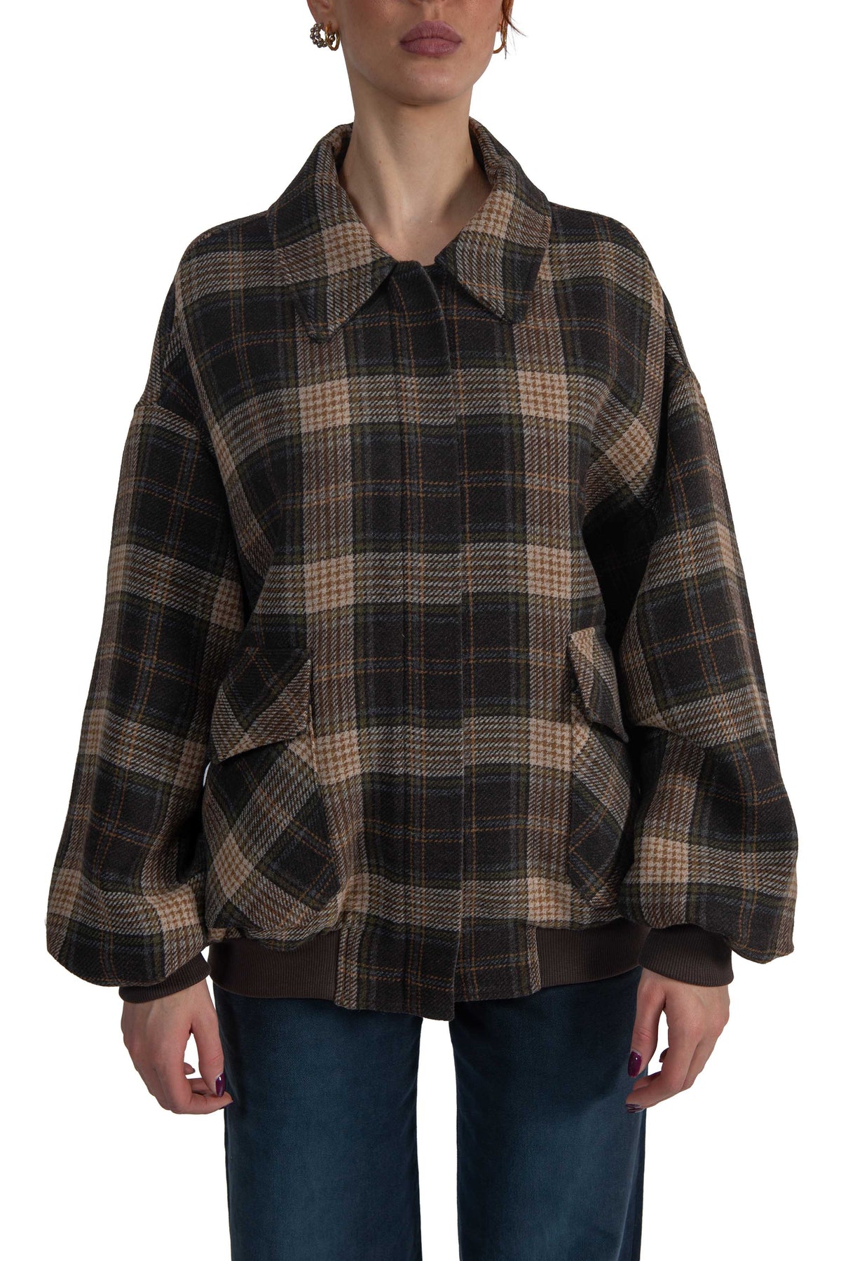 Bomber over check 4972 4451 MORO ALICE MILLER 