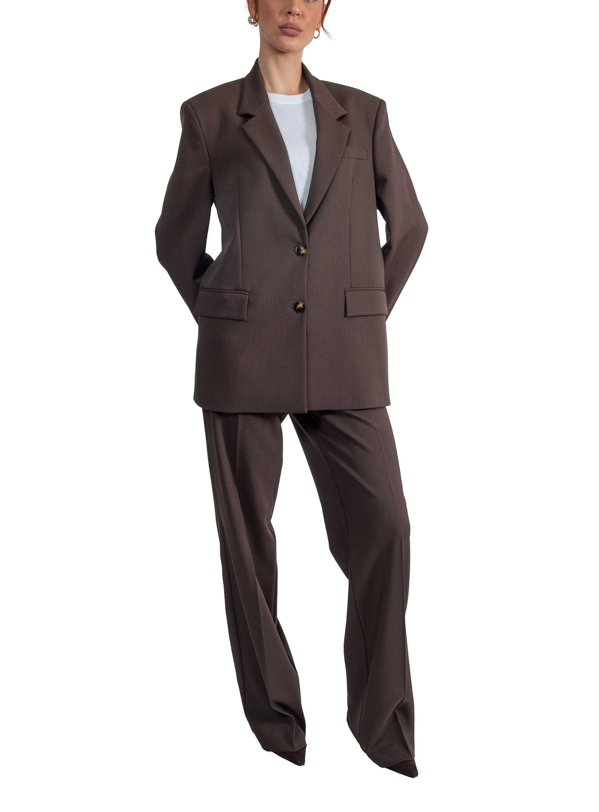 Giacca monopetto over marrone 5011 4334 MORO ALICE MILLER 