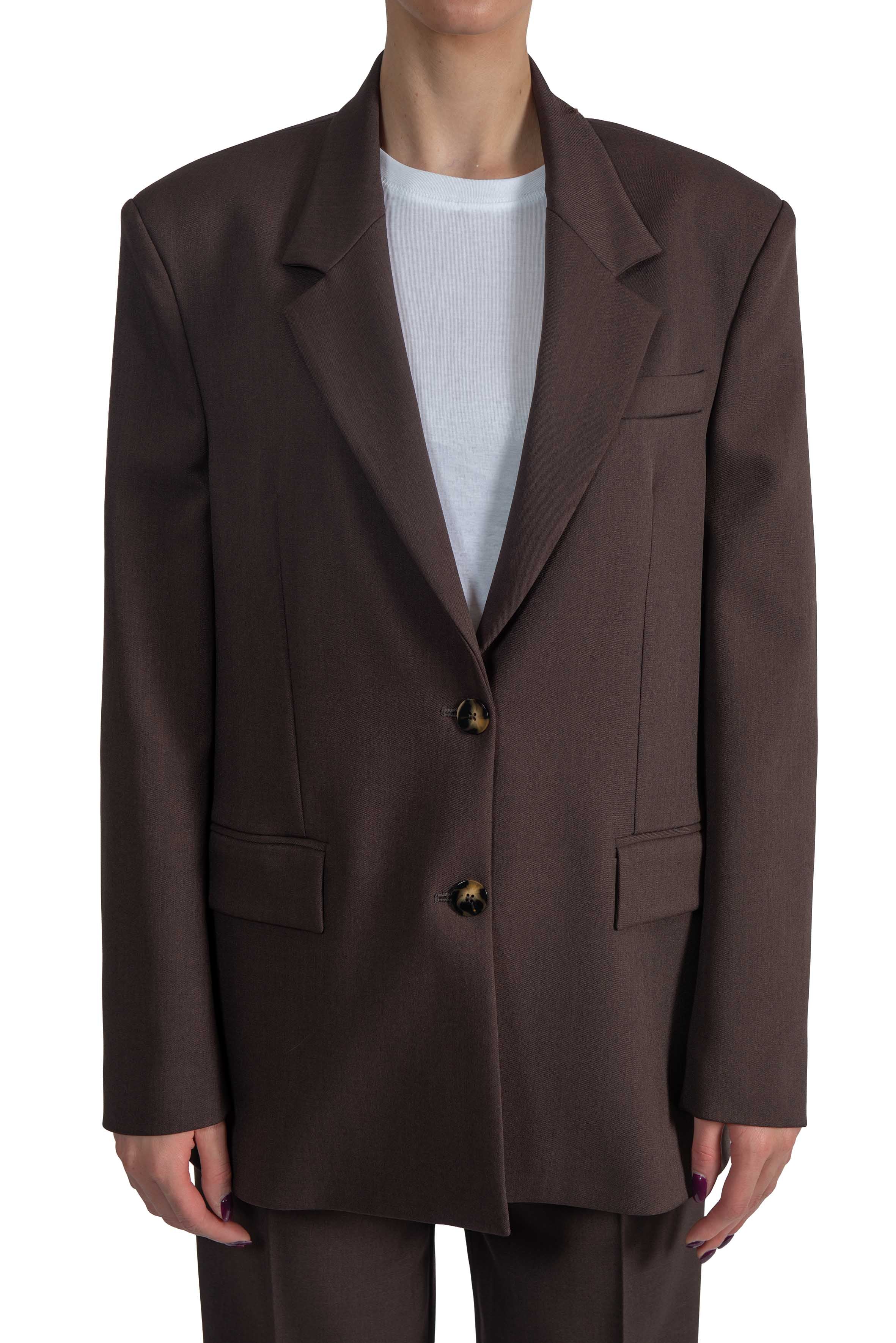 Giacca monopetto over marrone 5011 4334 MORO ALICE MILLER 