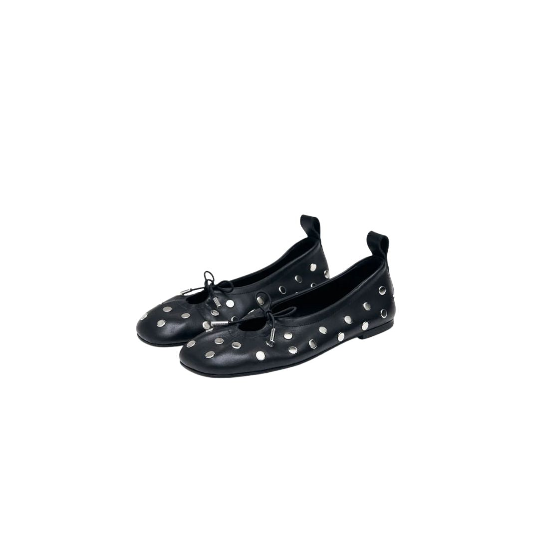 Ballerina Rosalind nera con borchie ROSALIND STUDS BLACK ALOHAS 