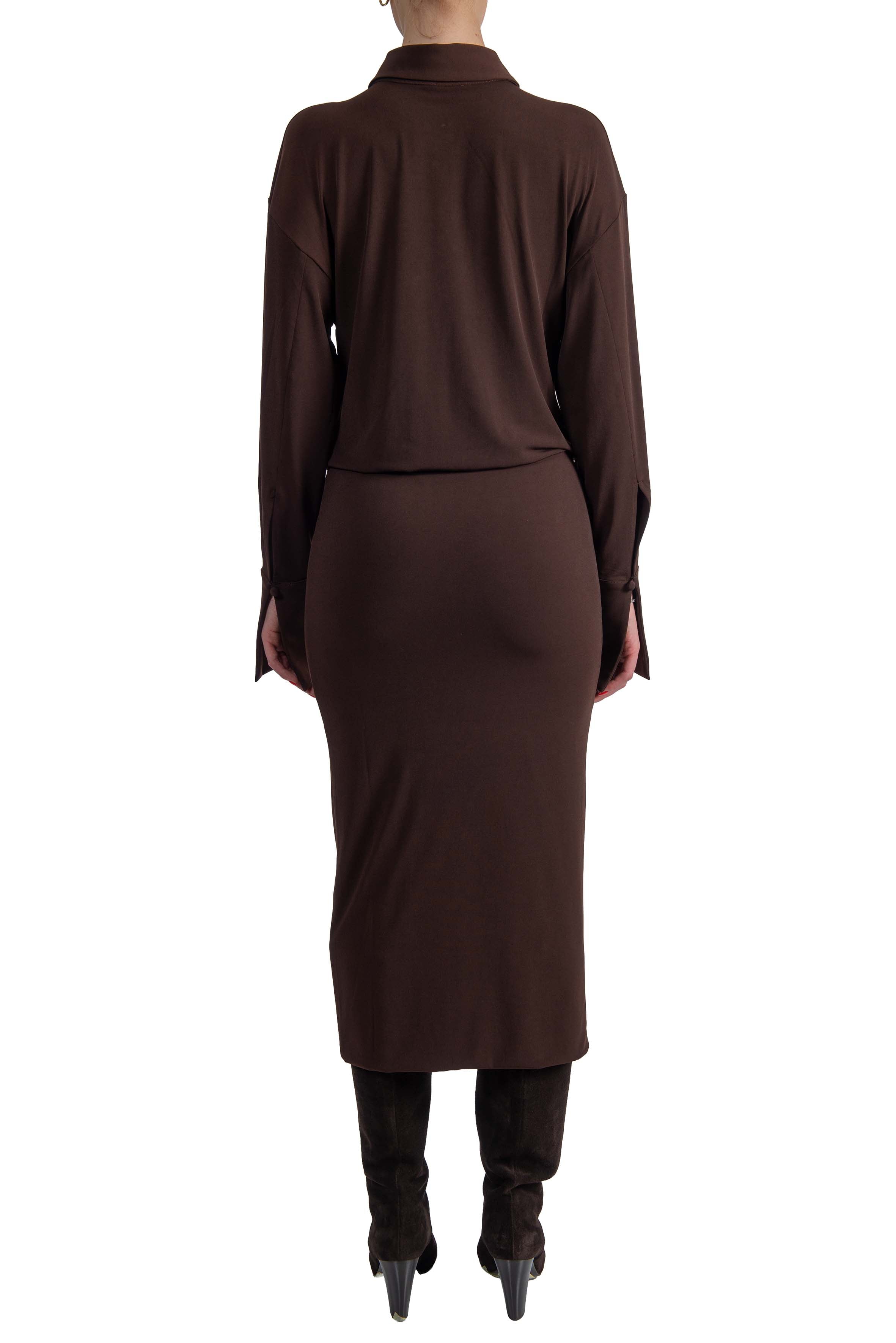 Aito midi marrone Lilia LILIA T200108 DARK BROWN ANDAMANE 