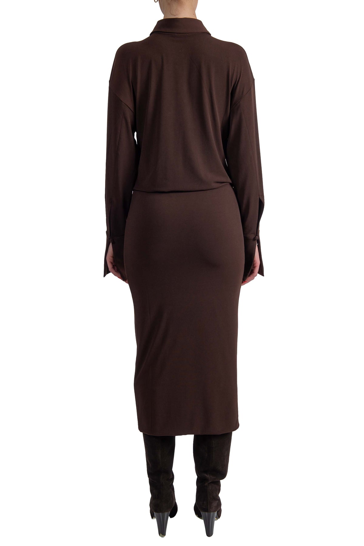 Aito midi marrone Lilia LILIA T200108 DARK BROWN ANDAMANE 
