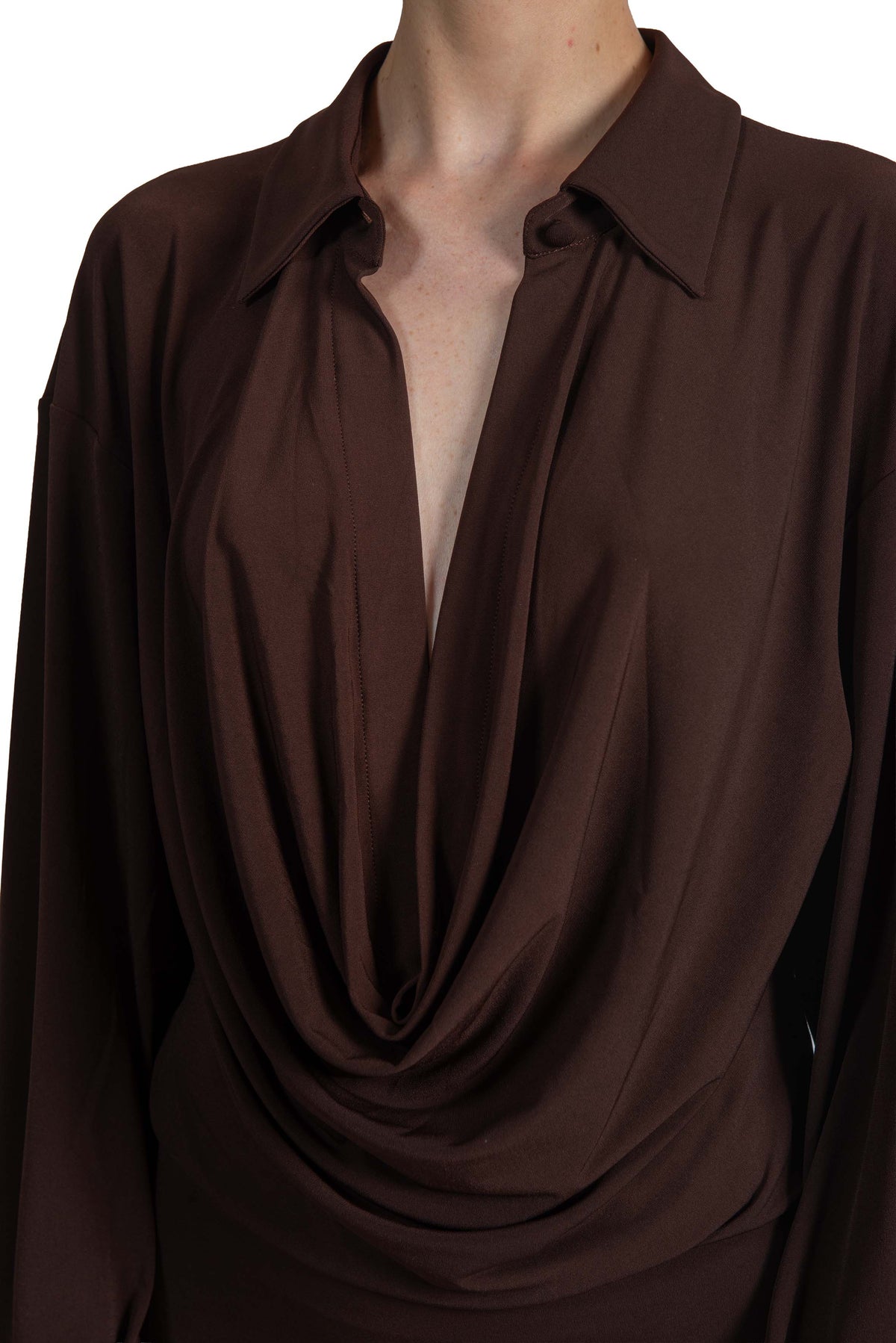 Aito midi marrone Lilia LILIA T200108 DARK BROWN ANDAMANE 