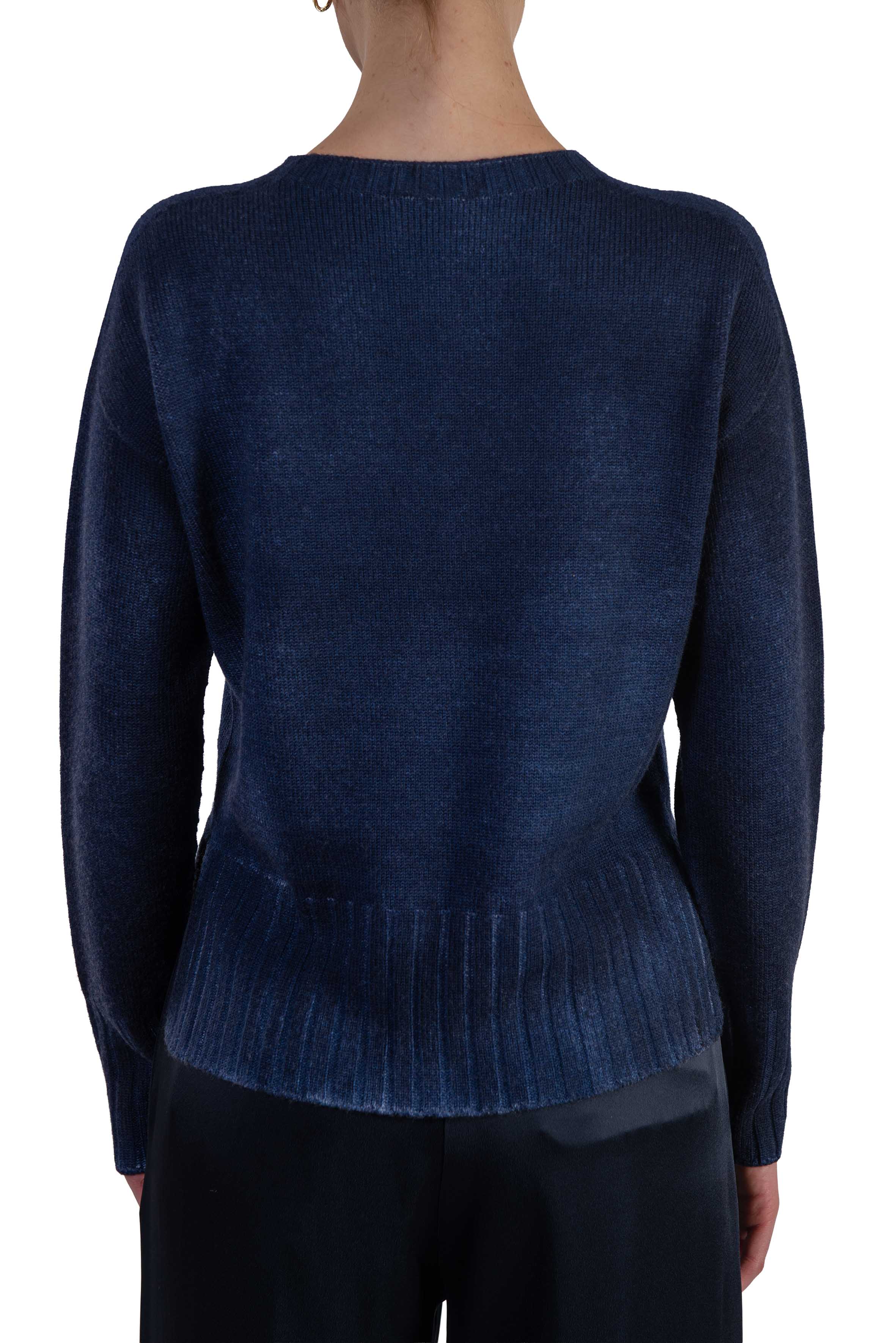 Maglia girocollo reversibile 3519 BLU ARROVESCIO 