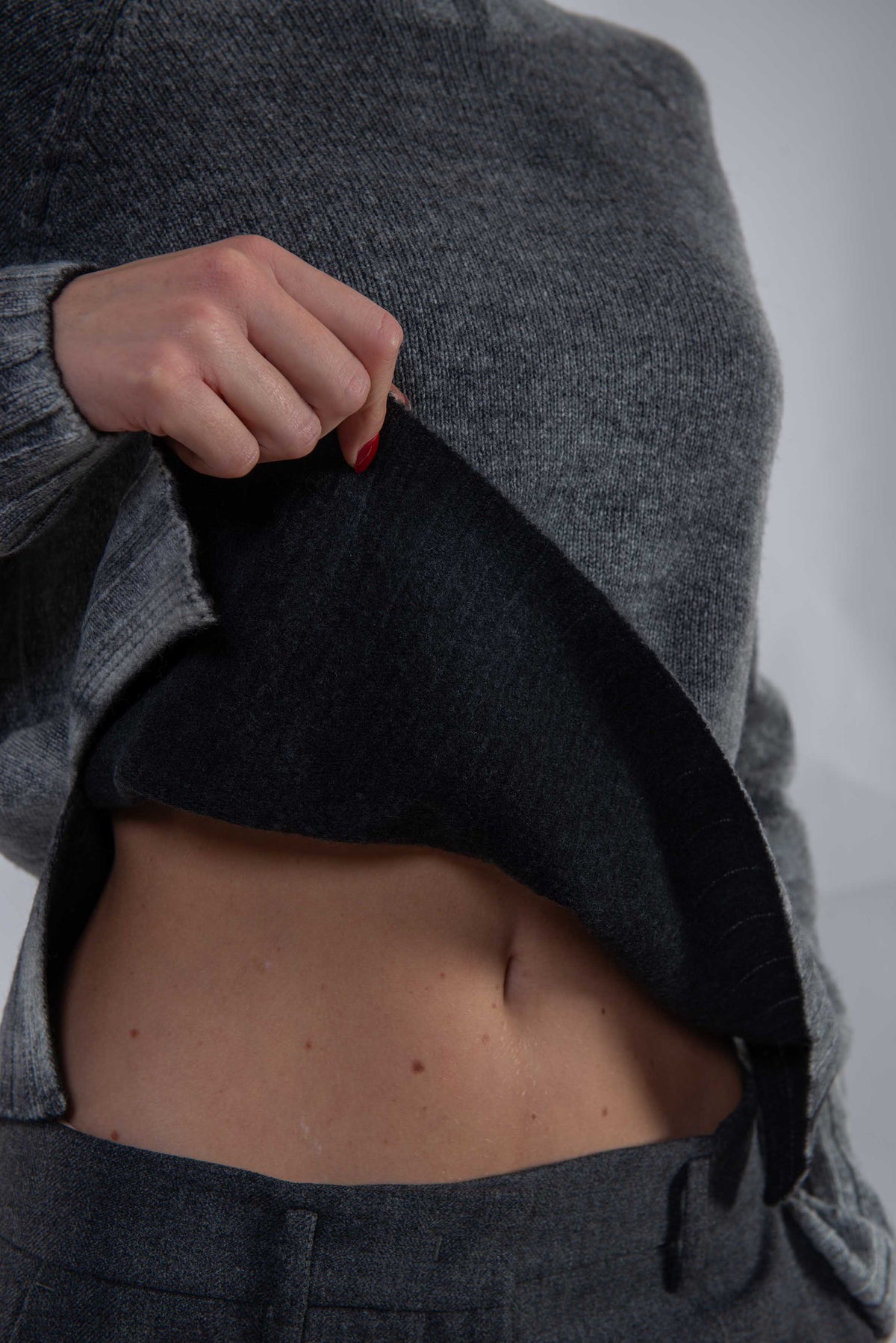 Maglia lupetto grigio 3610 SHADOW ARROVESCIO 