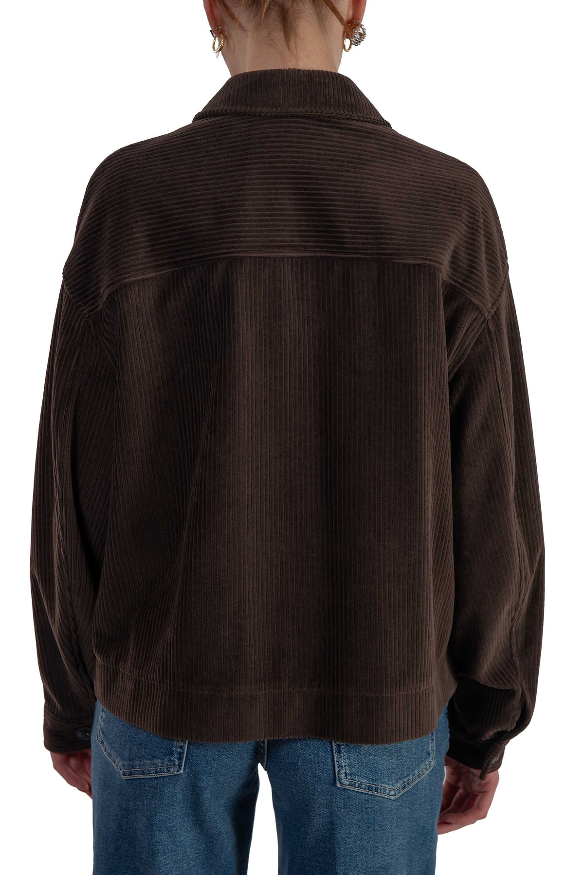 Giacca camicia velluto a coste testa di moro FD4078 AMBER BROWN CIRCOLO 