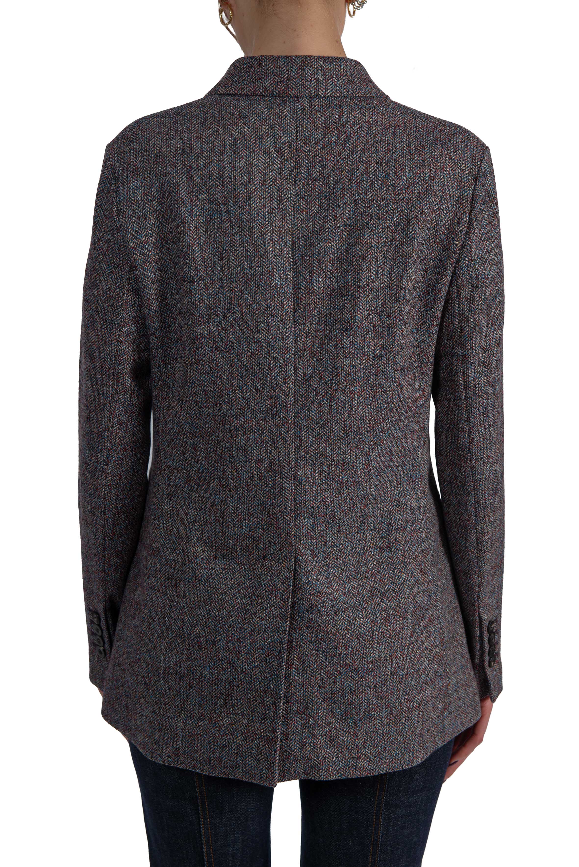 Giacca doppio petto tweed bordeaux. FD4201 BORDO CIRCOLO 