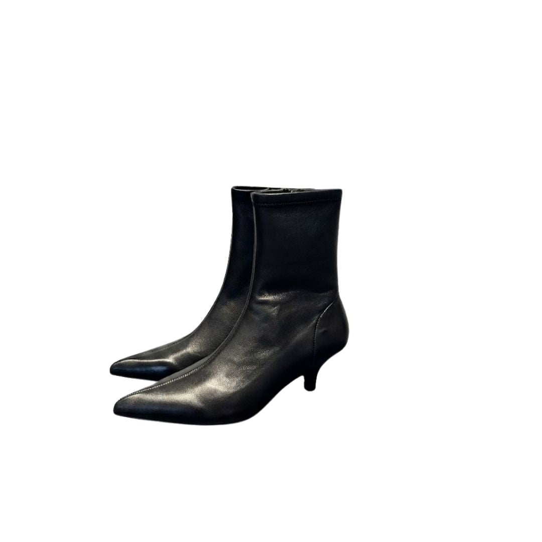 Tronchetto elasticizzato nero. EE55 NERO ELENA IACHI 