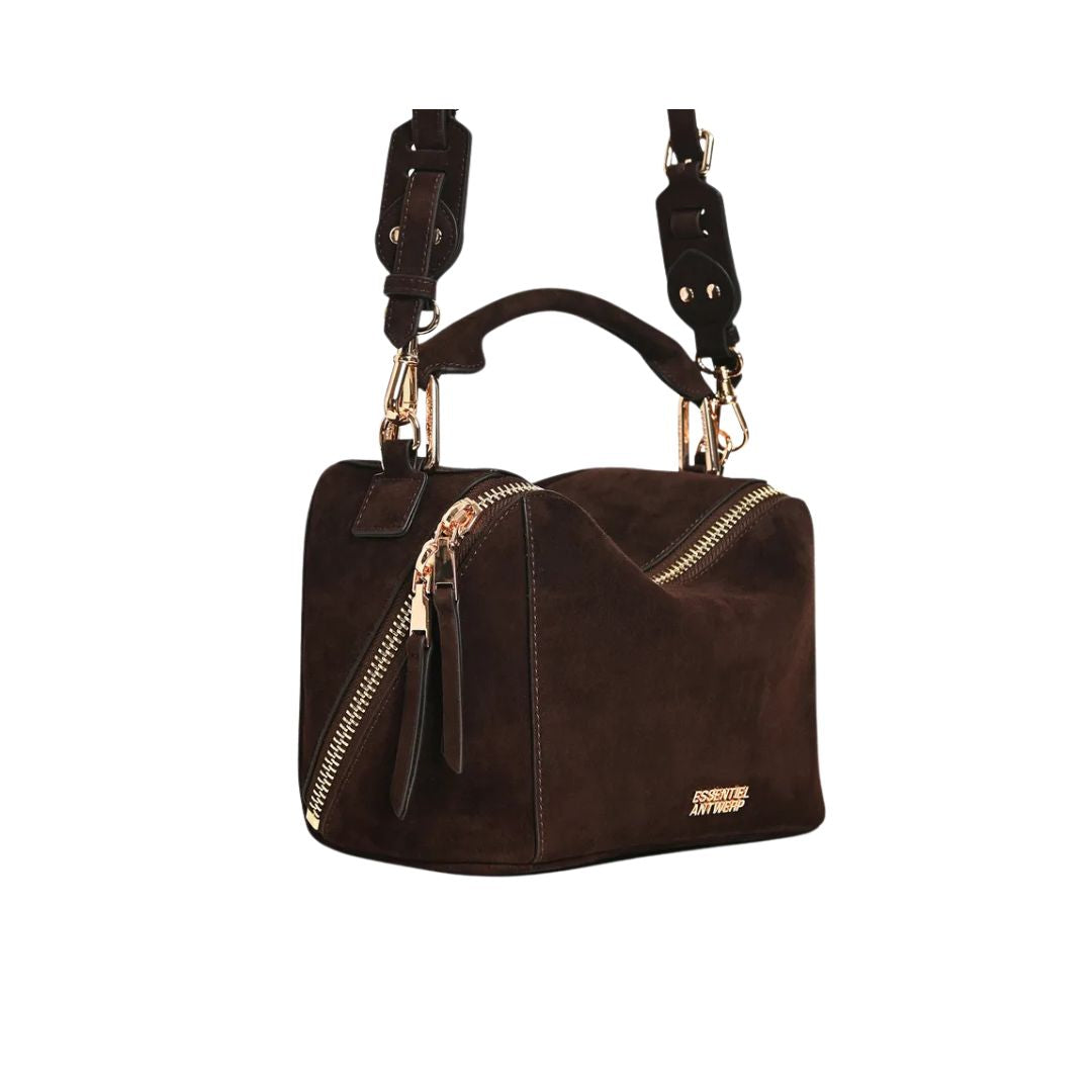 Borsa in suede testa di moro- KARIN KARIN CIGAR ESSENTIEL ANTWERP 