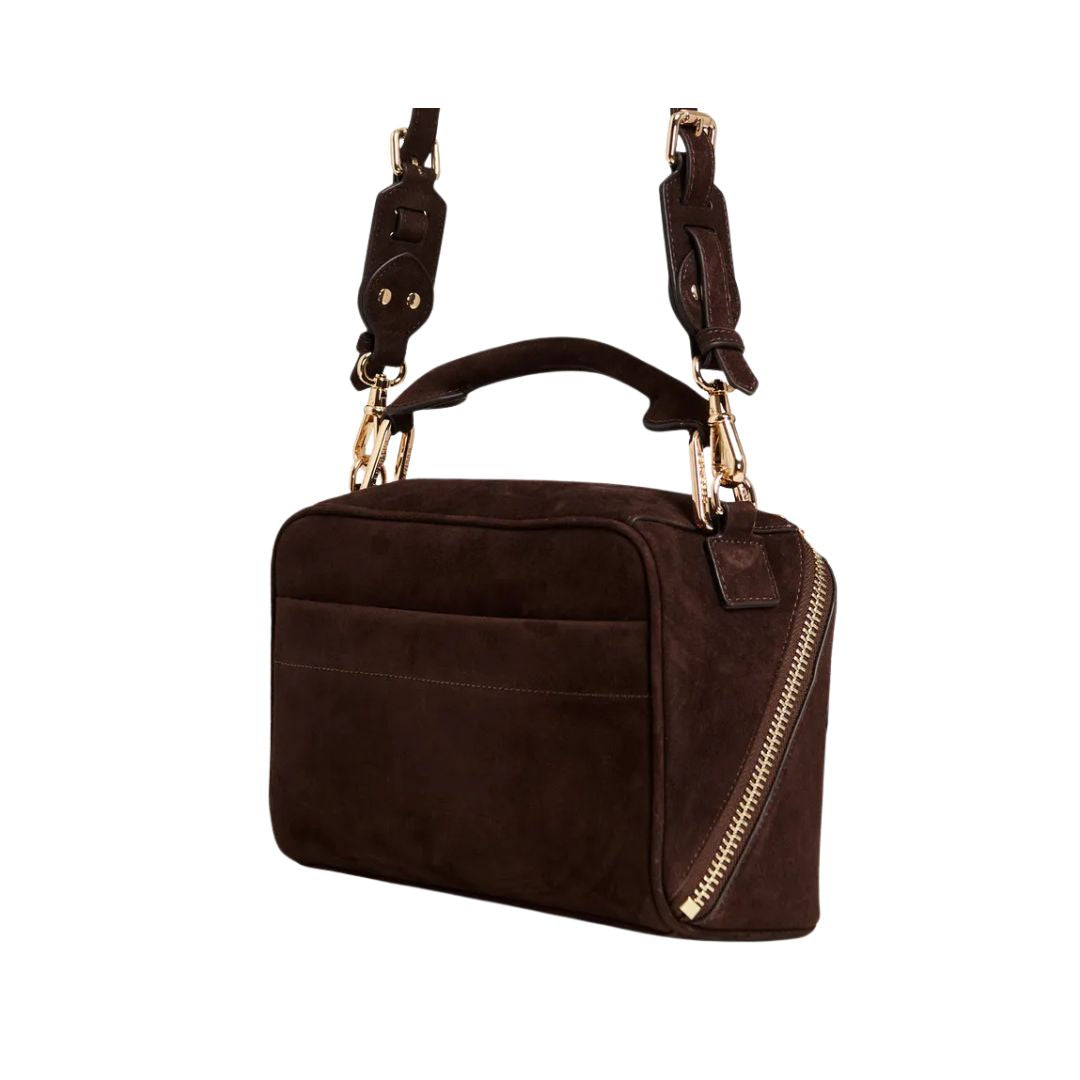 Borsa in suede testa di moro- KARIN KARIN CIGAR ESSENTIEL ANTWERP 