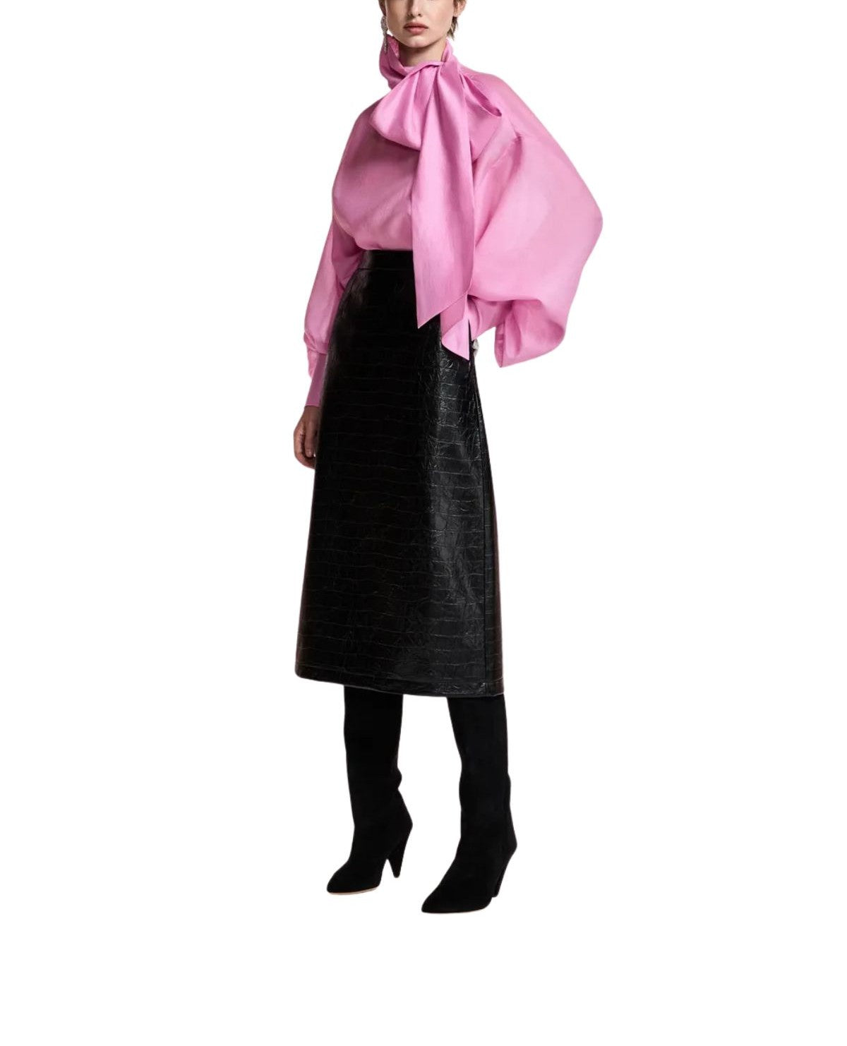 Blusa Karismatic  over con fiocco rosa KARISMATIC PINK ESSENTIEL ANTWERP 