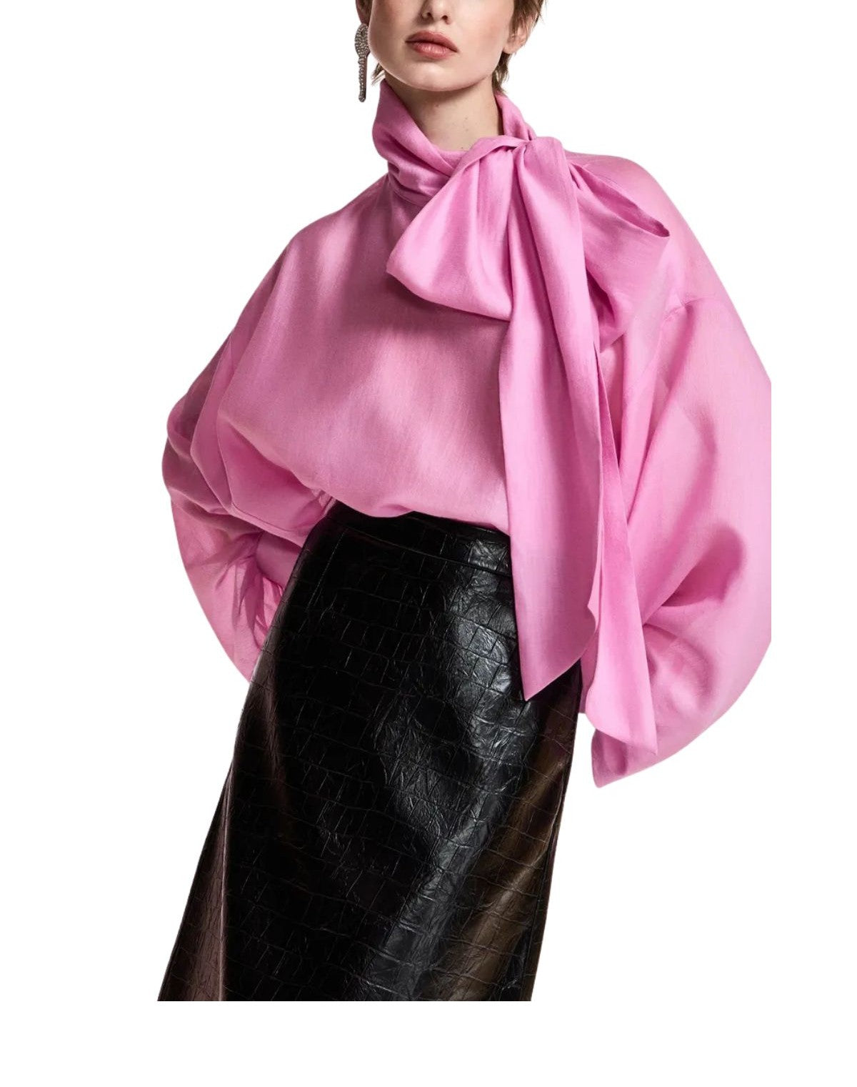 Blusa Karismatic  over con fiocco rosa KARISMATIC PINK ESSENTIEL ANTWERP 
